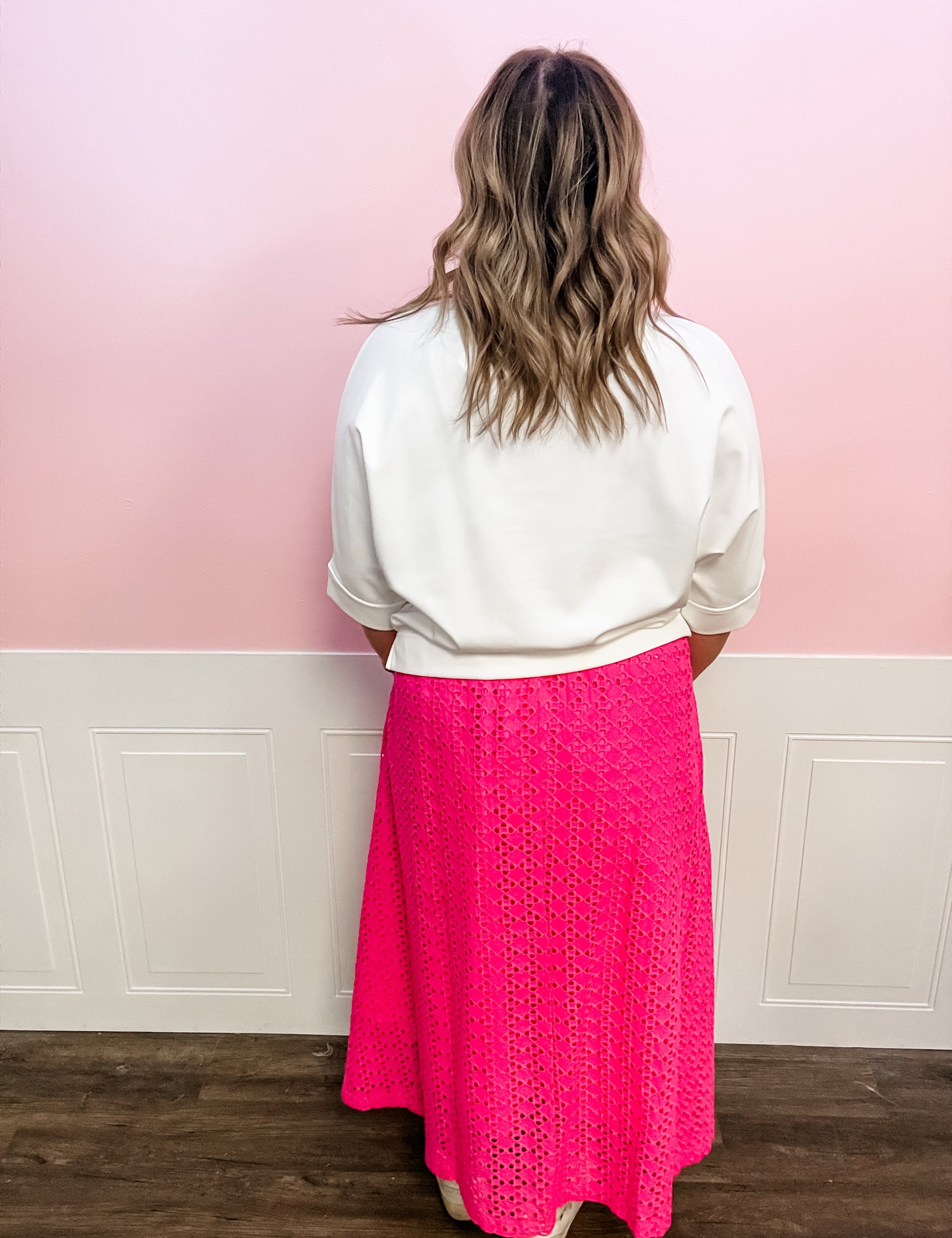 Cloud Nine Mock Neck Top - Just a Small Town Girl