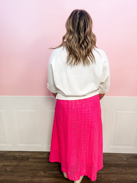 Cloud Nine Mock Neck Top - Just a Small Town Girl