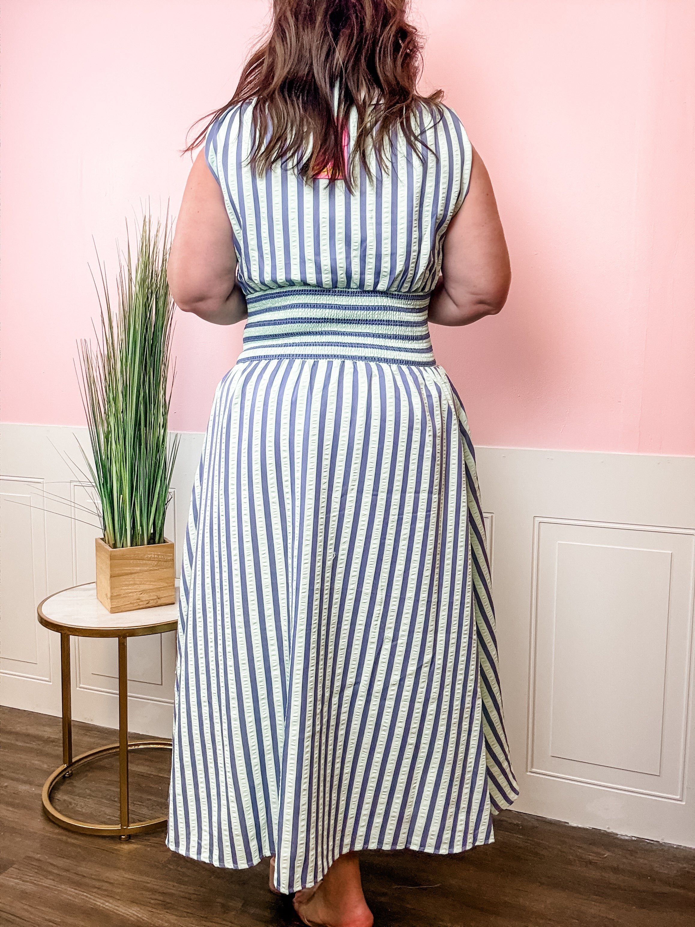 Coastal Charm Zip Dress - Just a Small Town Girl