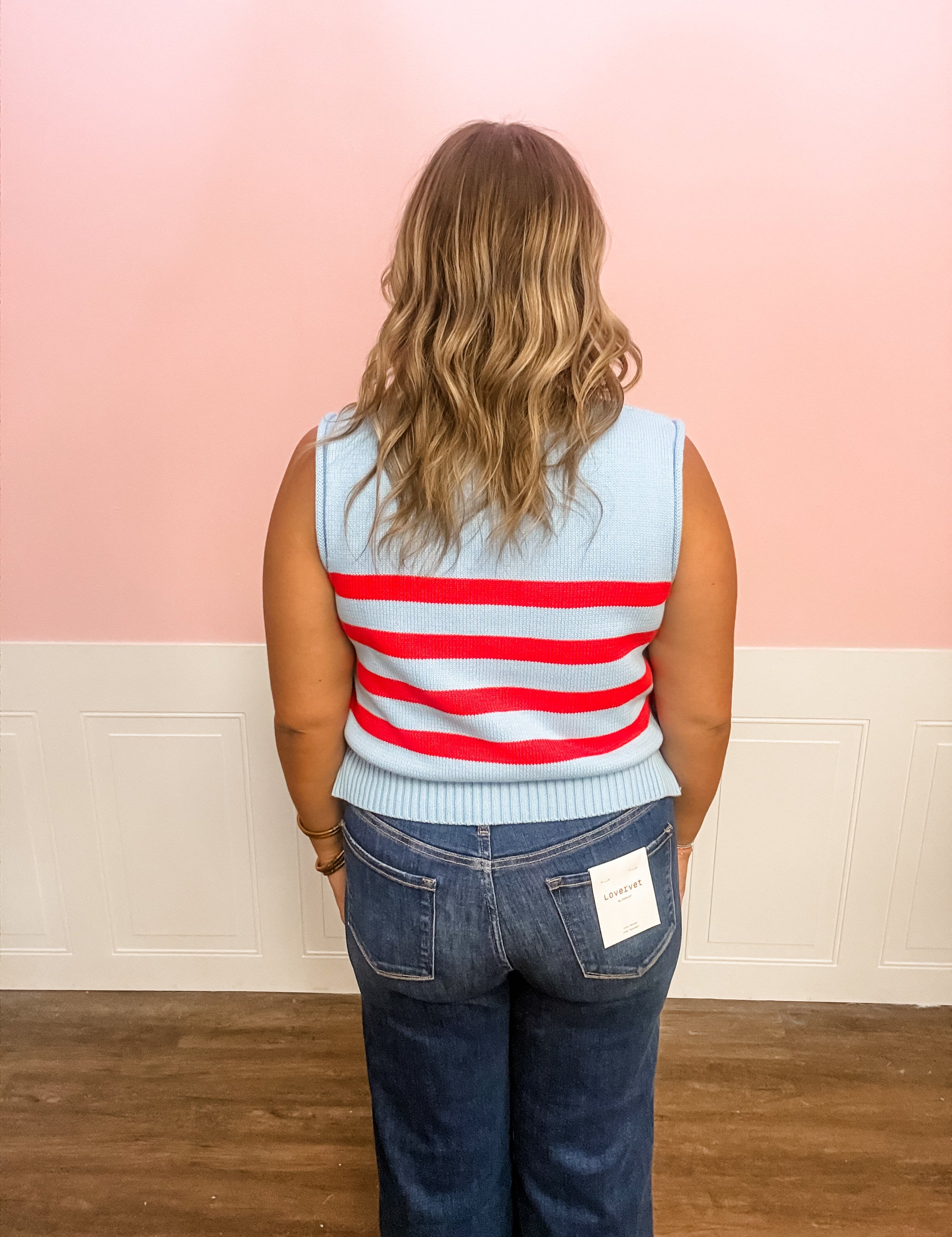 Coastal Fire Knit Tank - Just a Small Town Girl