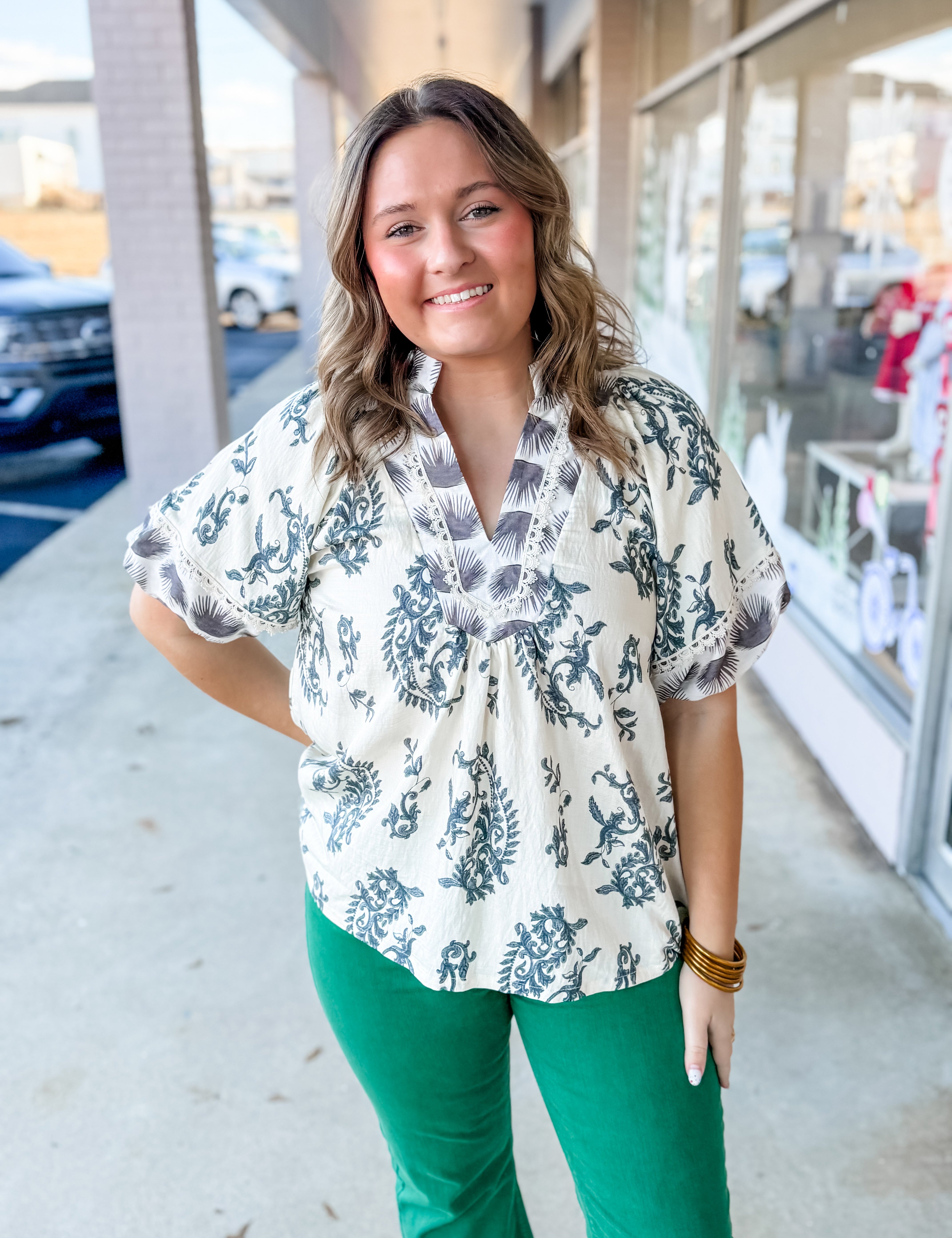 Coastal Willow Blouse - Just a Small Town Girl