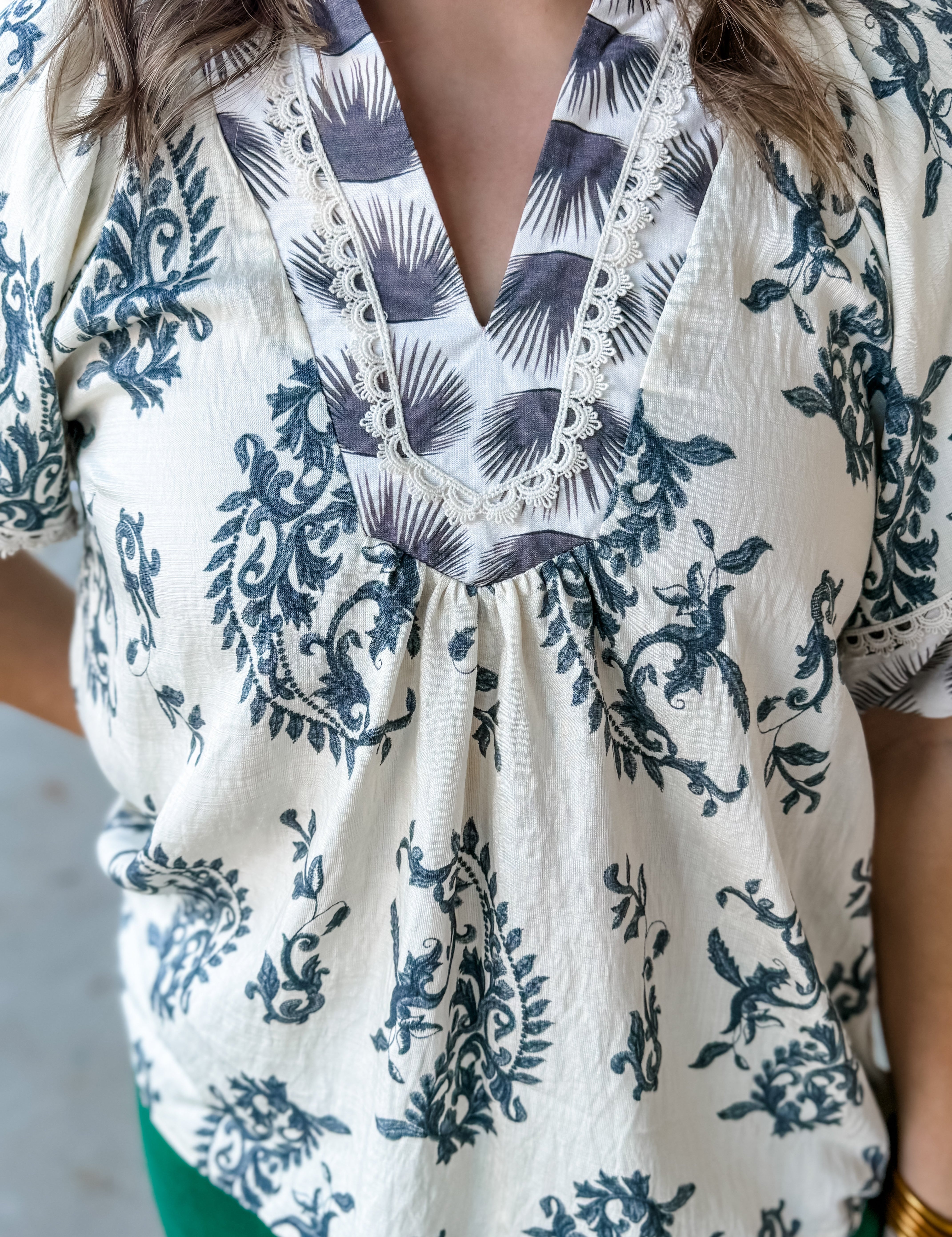Coastal Willow Blouse - Just a Small Town Girl