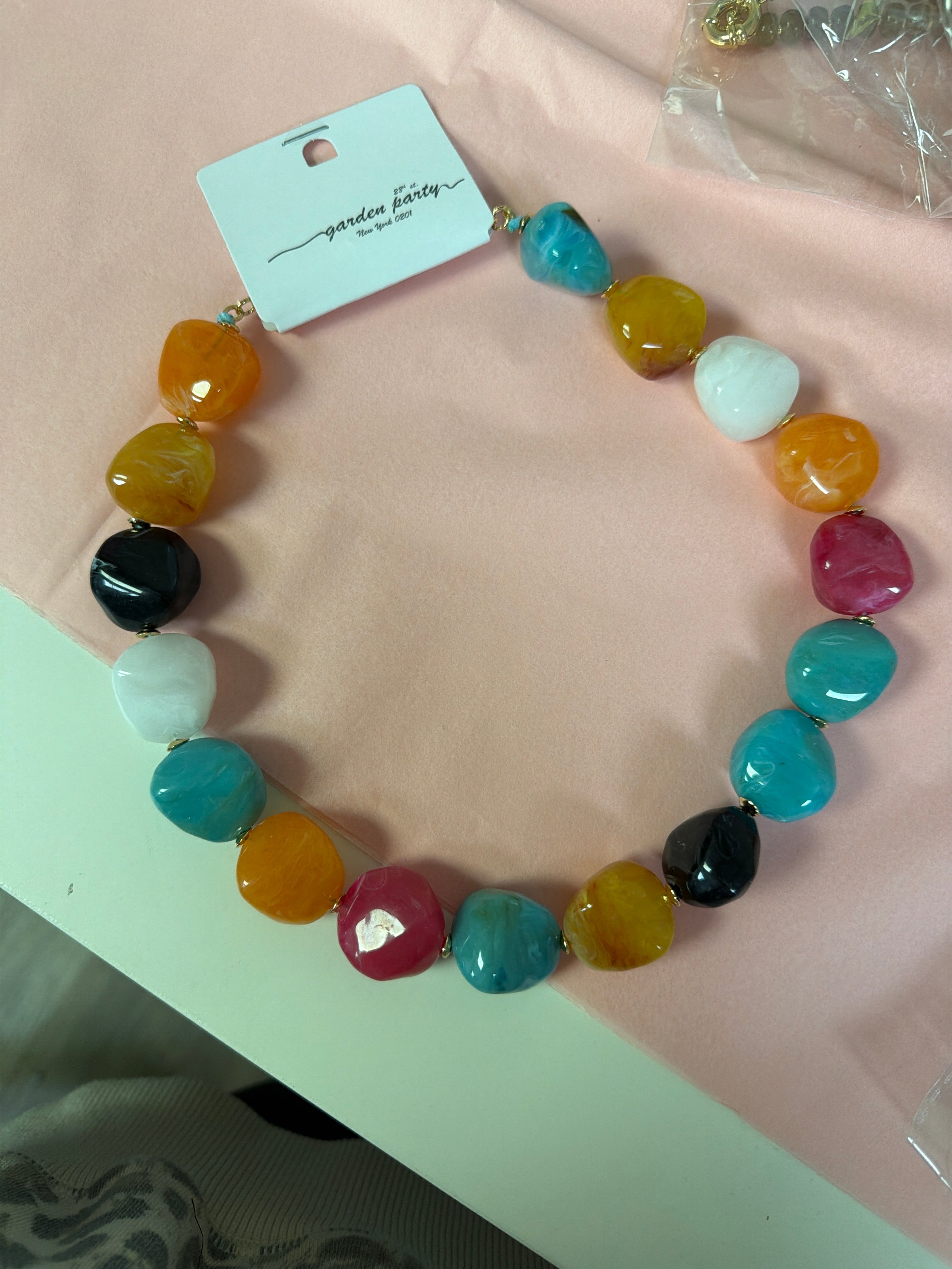 Color Outside The Lines Statement Necklace - Just a Small Town Girl