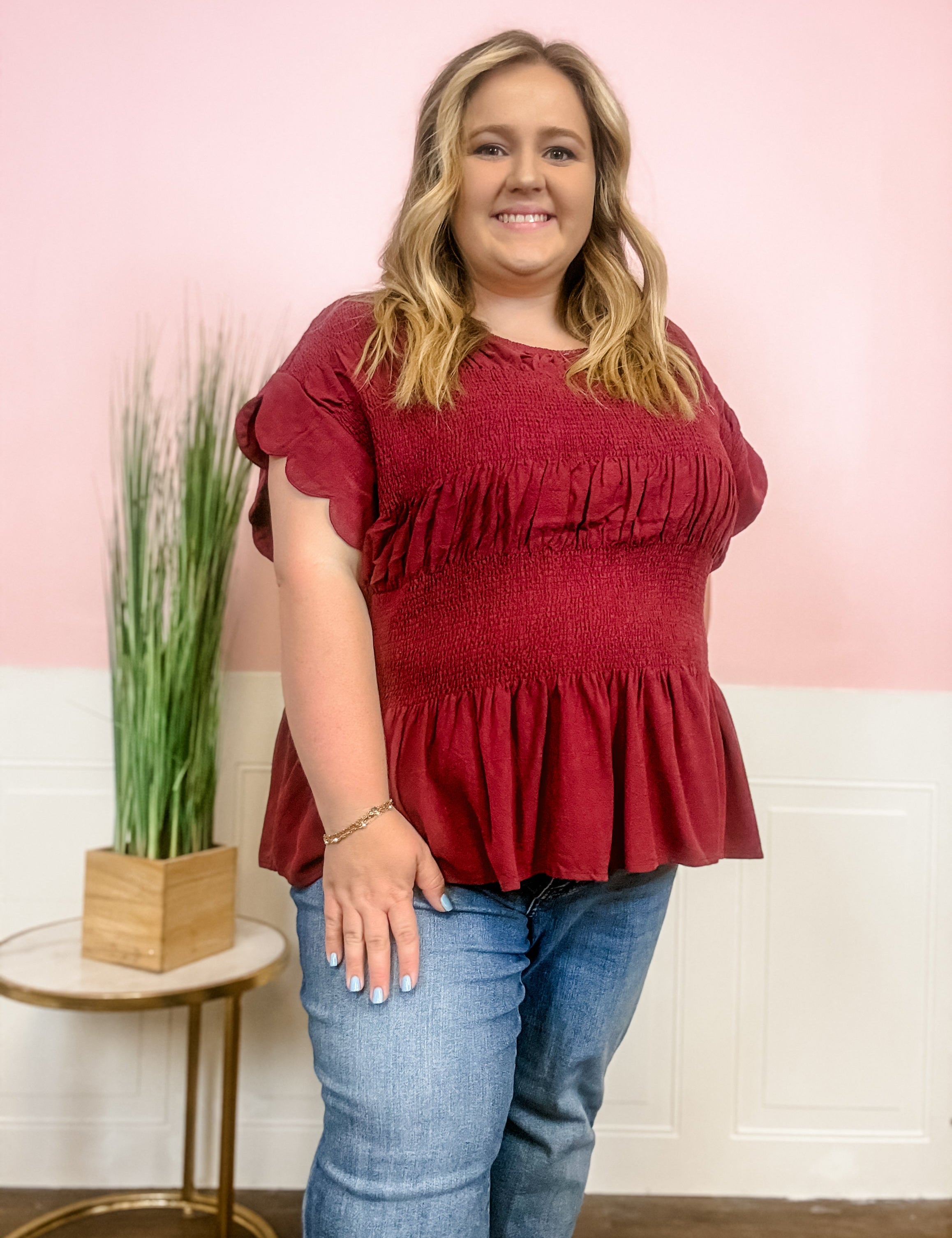 Cozy Ribbed Top – Plus Size - Just a Small Town Girl