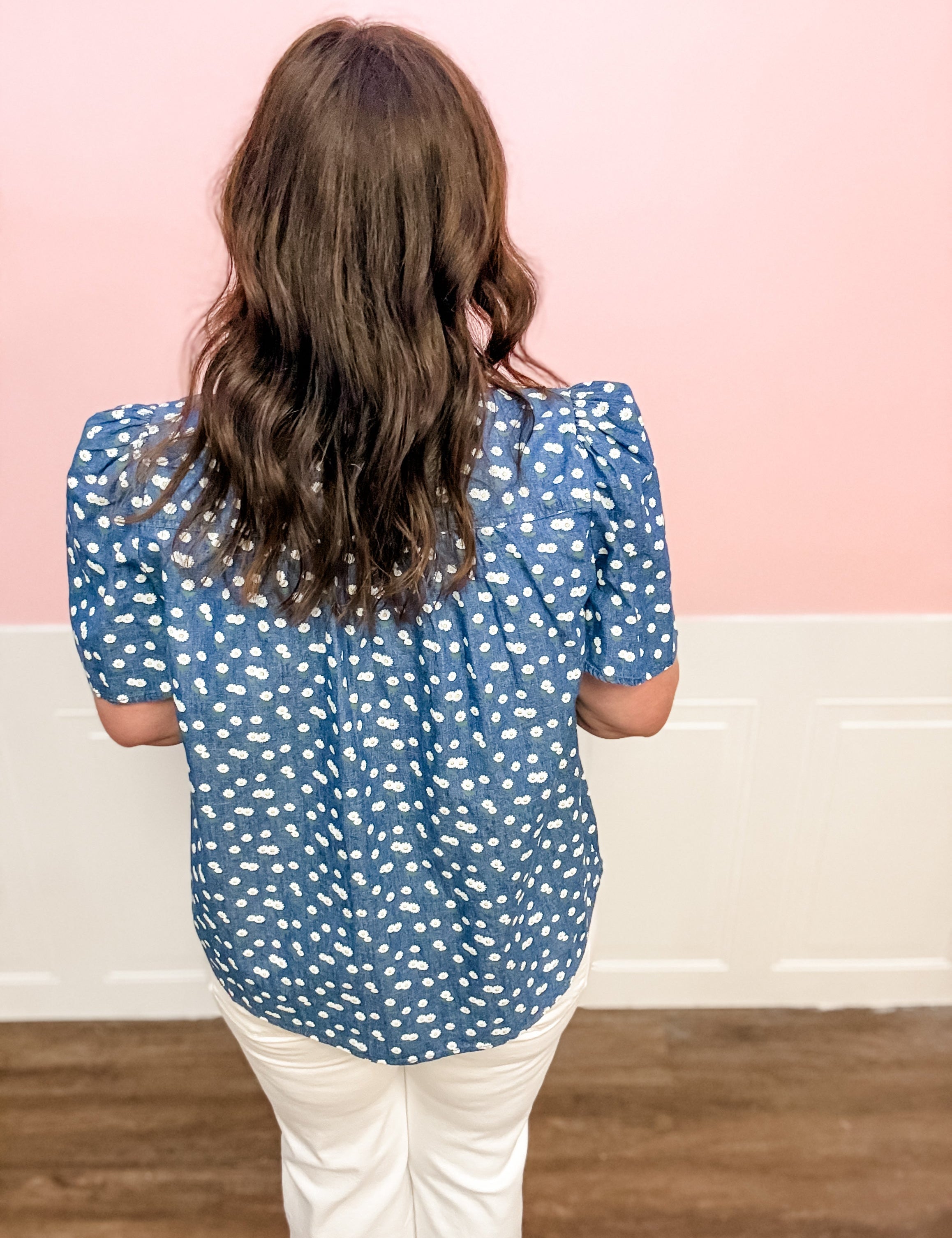 Daisy Lane Denim Top - Just a Small Town Girl