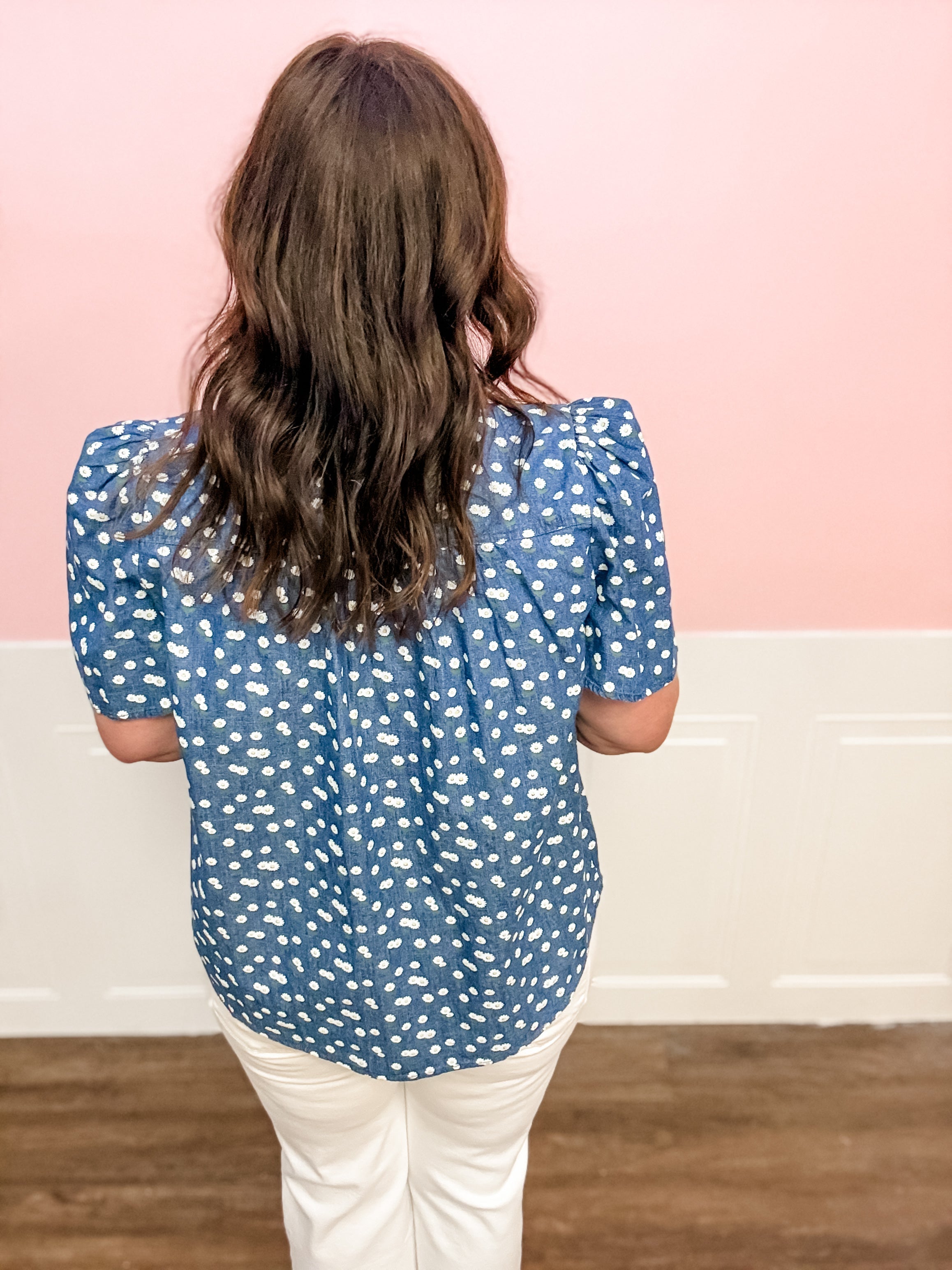 Daisy Lane Denim Top - Just a Small Town Girl