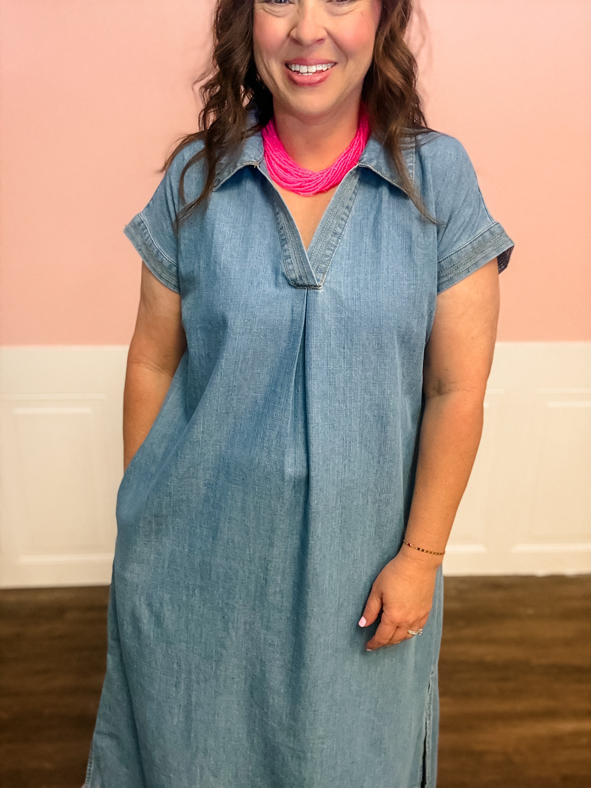 Denim Days Shirt Dress - Just a Small Town Girl