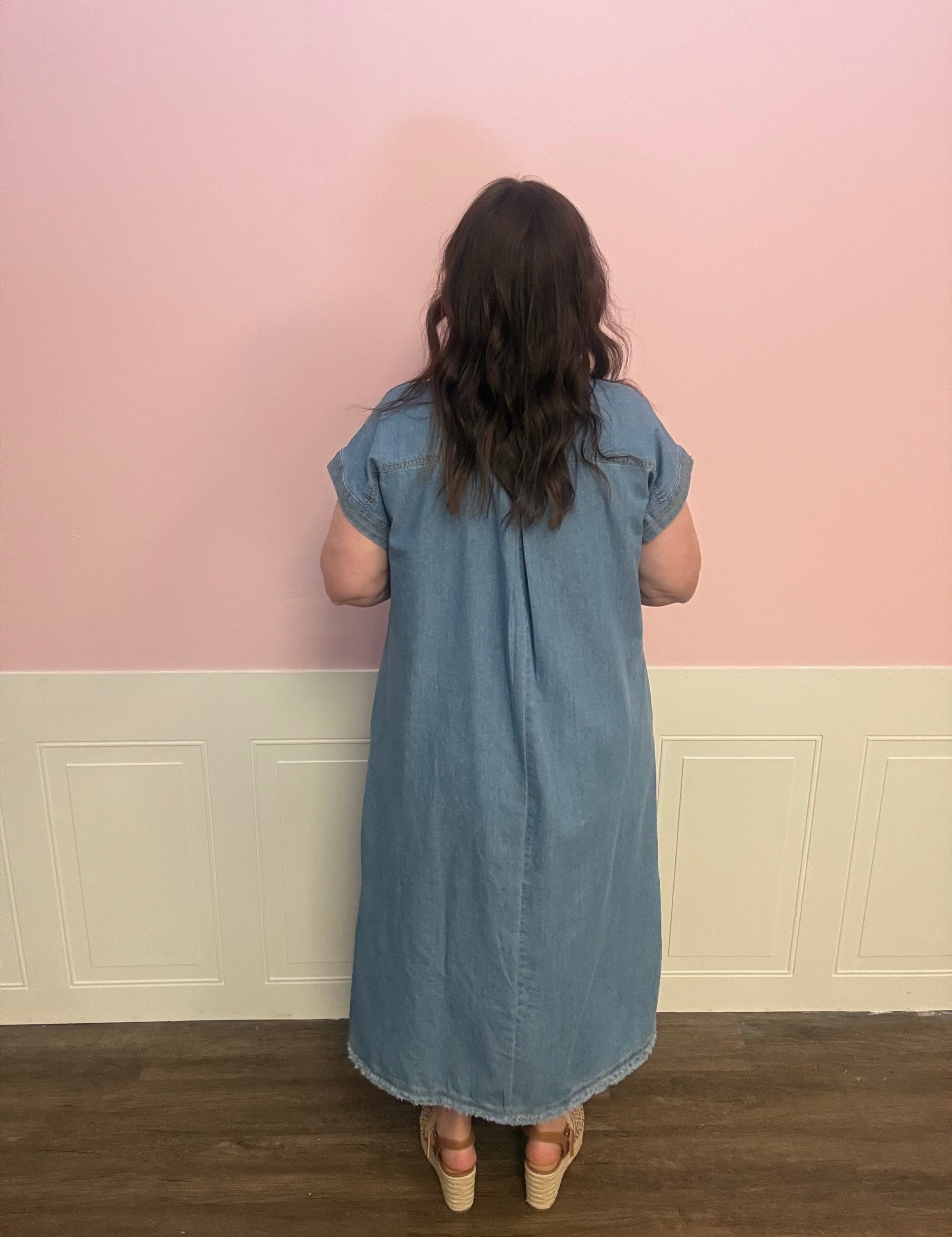 Denim Days Shirt Dress - Just a Small Town Girl