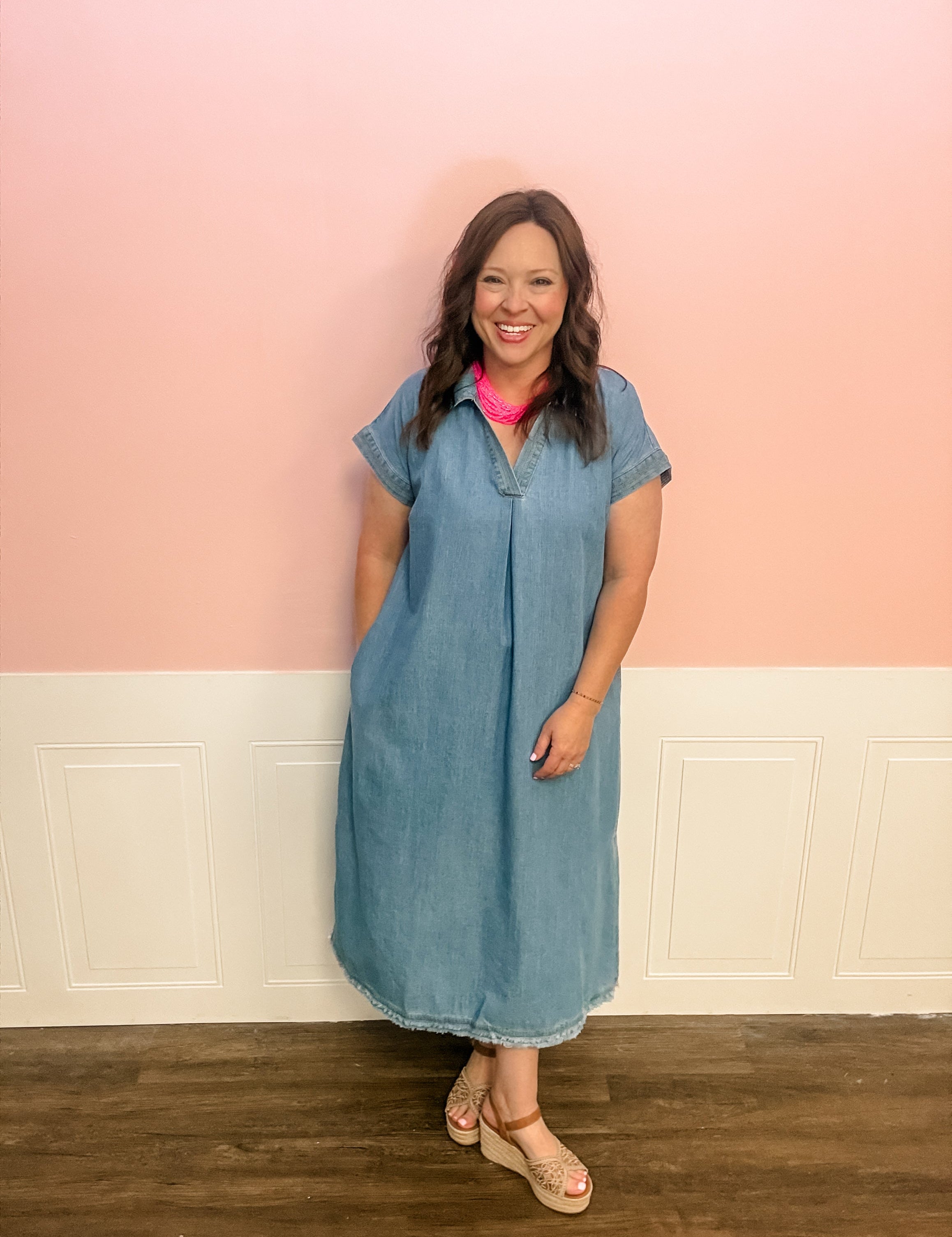 Denim Days Shirt Dress - Just a Small Town Girl
