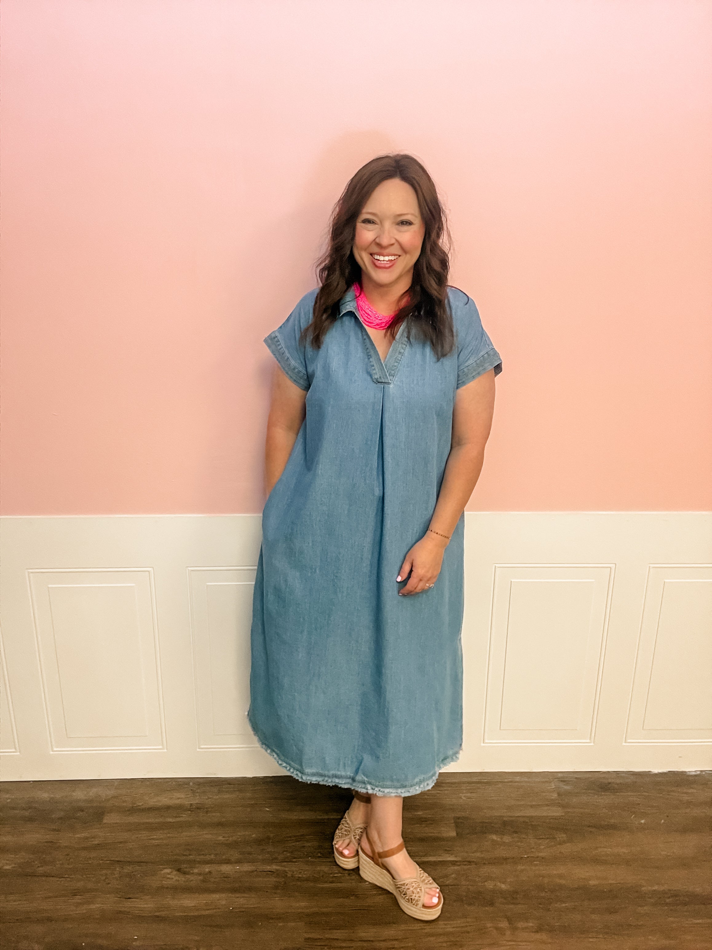 Denim Days Shirt Dress - Just a Small Town Girl