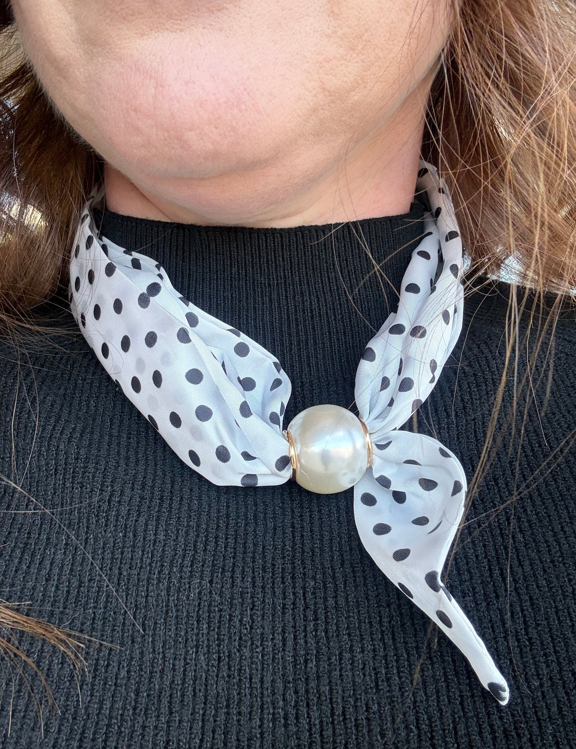 Dots All Folks Scarf Necklace - Just a Small Town Girl