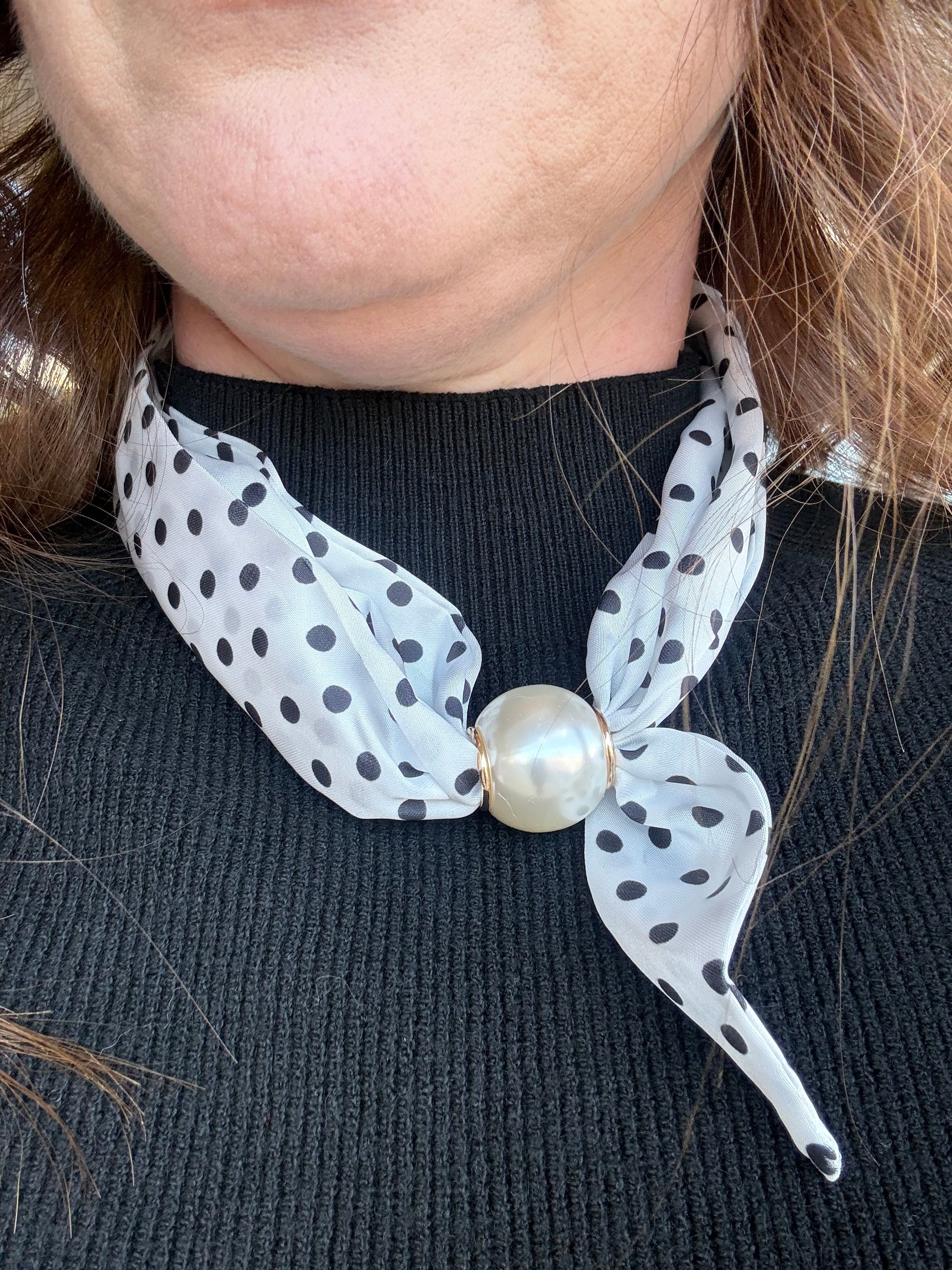 Dots All Folks Scarf Necklace - Just a Small Town Girl