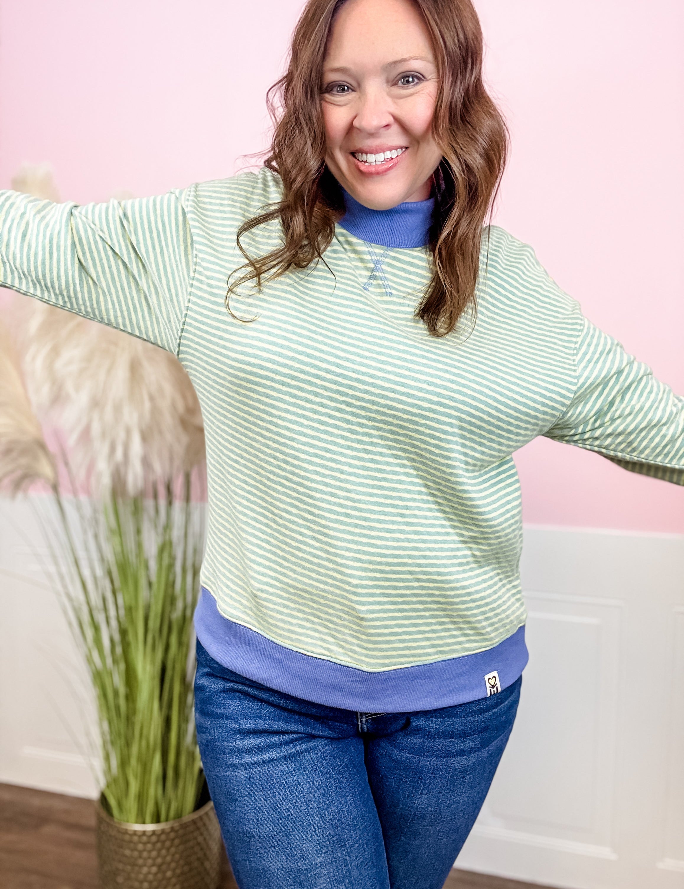 Double Take Reversible Pullover - Just a Small Town Girl