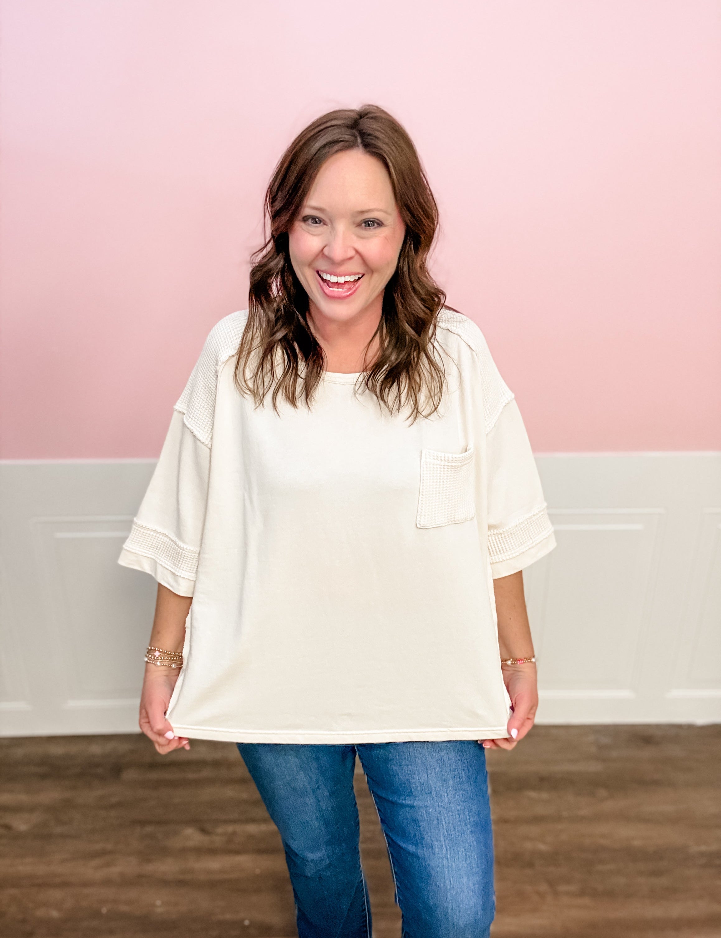 Easy Days Patchwork Top - Just a Small Town Girl