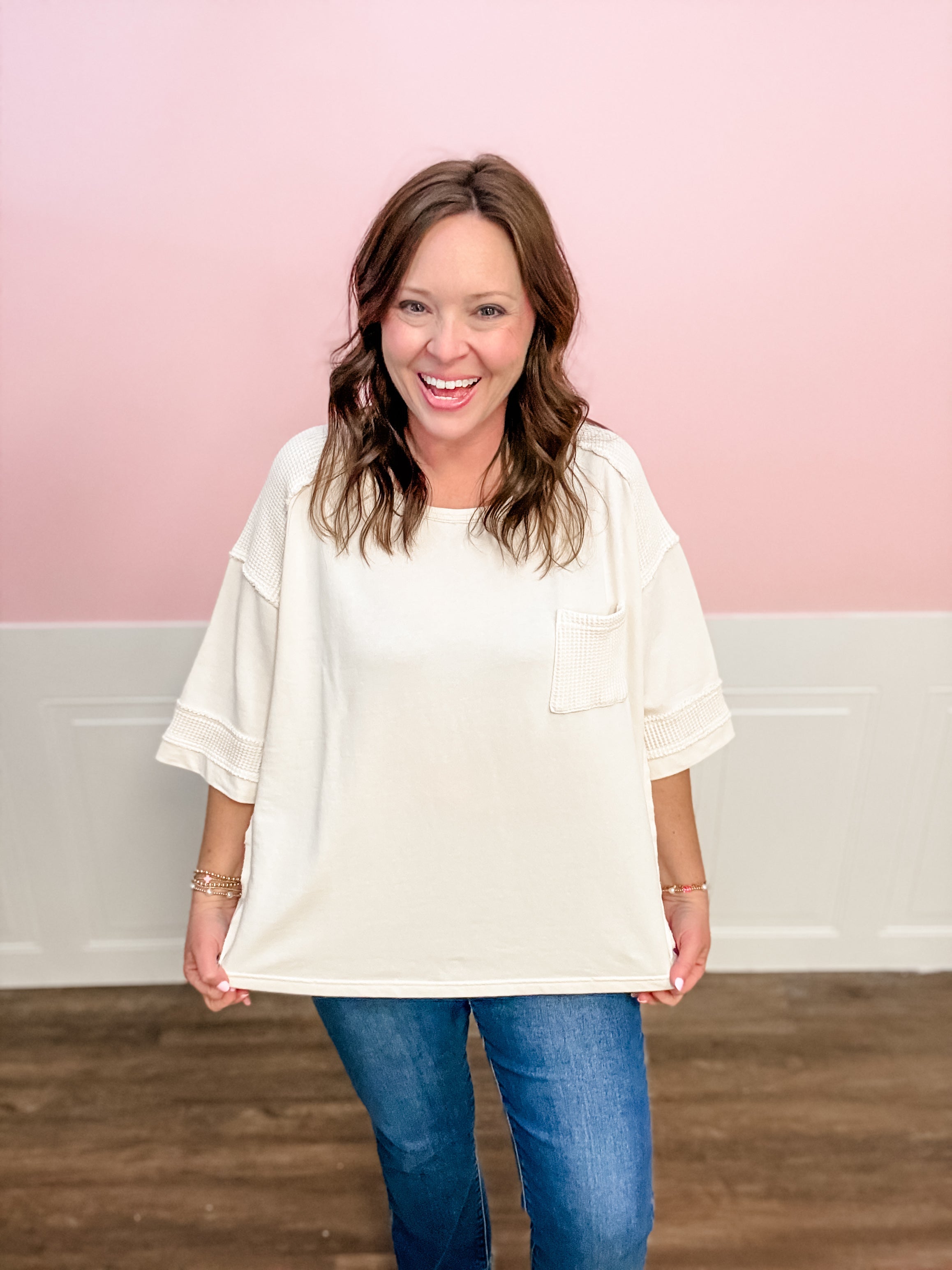 Easy Days Patchwork Top - Just a Small Town Girl