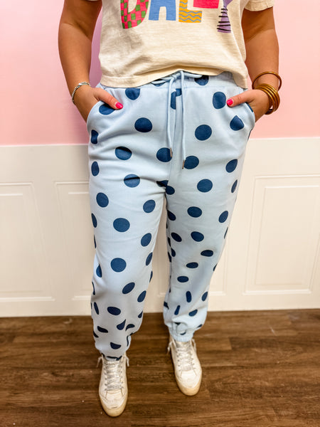 Easy Days Polka Dot Joggers - Just a Small Town Girl