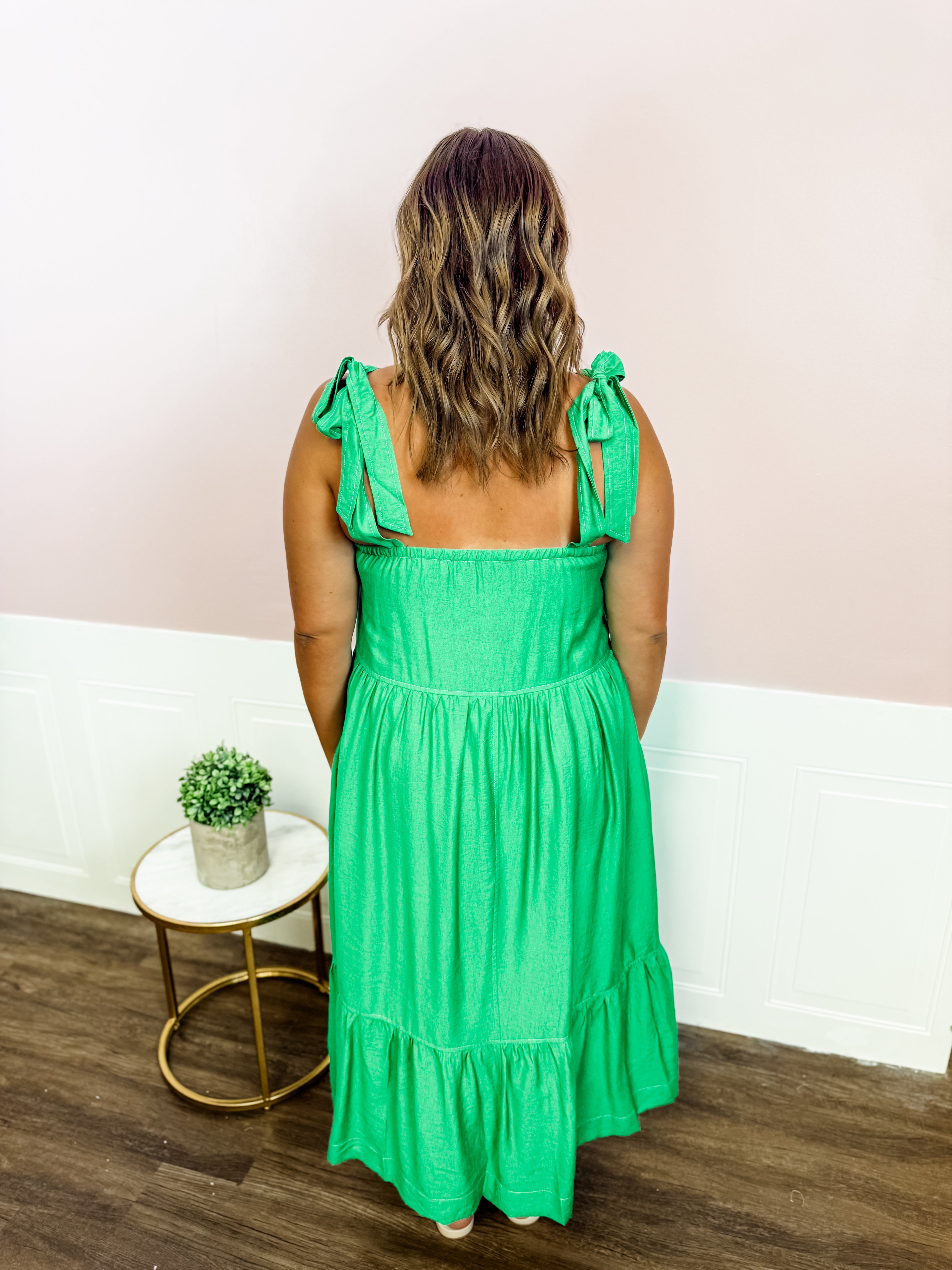 Emerald Charm Dress - Just a Small Town Girl