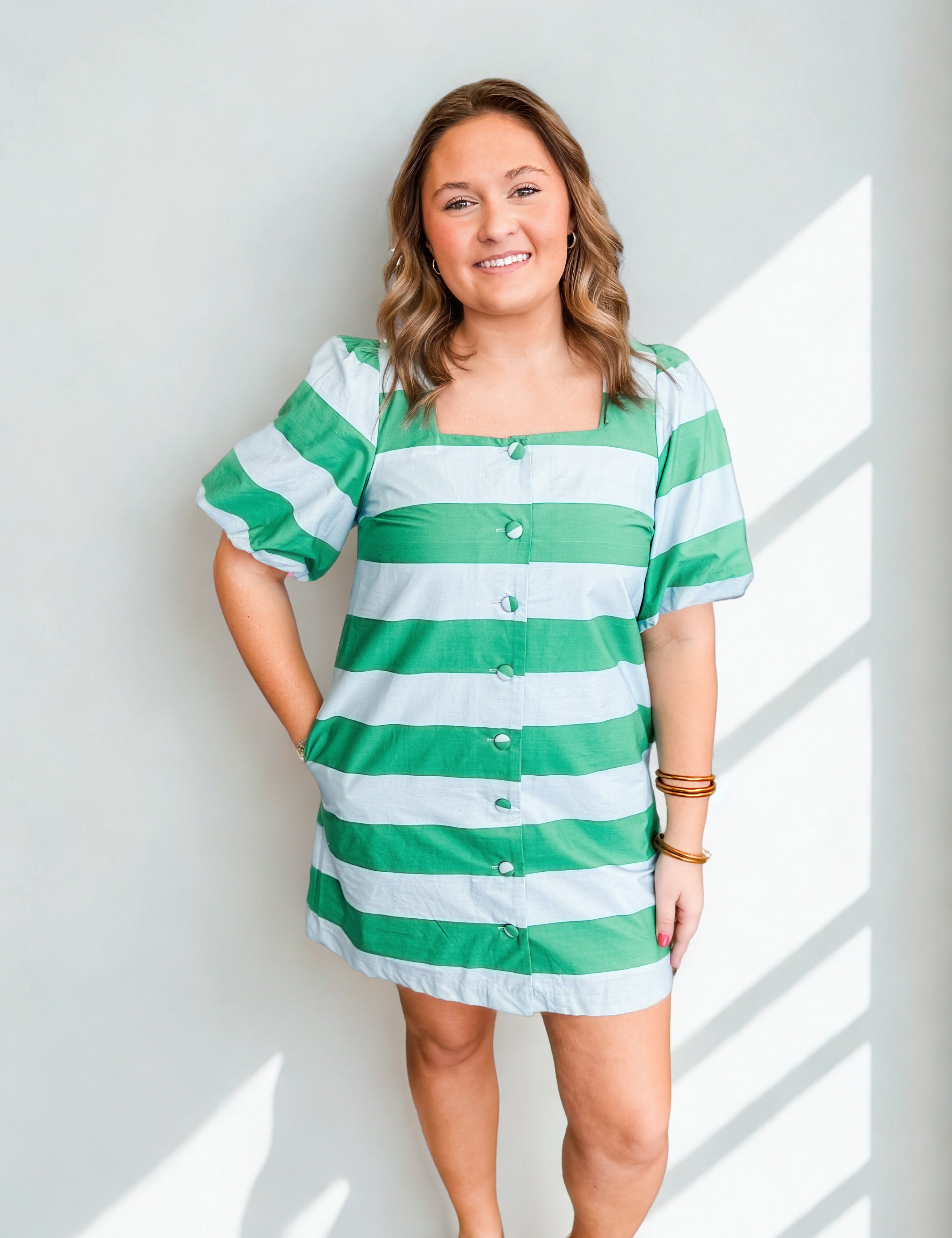 Emerald Coast Stripe Dress - Just a Small Town Girl