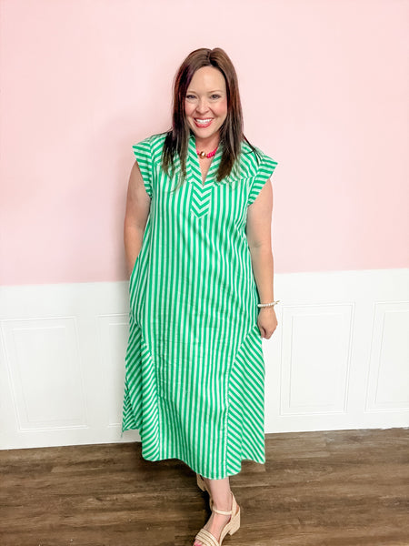 Emerald Coast Stripe Maxi Dress - Just a Small Town Girl