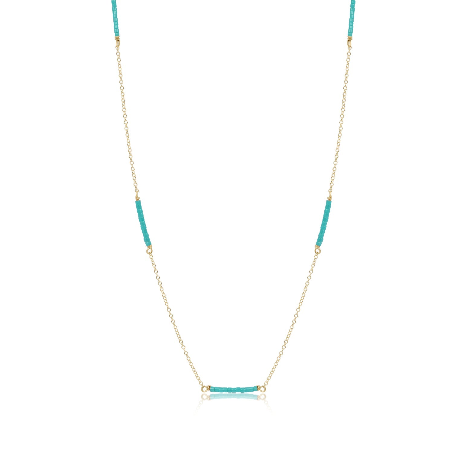 Enewton 15” Choker Simplicity Chain Gold Necklace - Hope Bliss - turquoise - Just a Small Town Girl