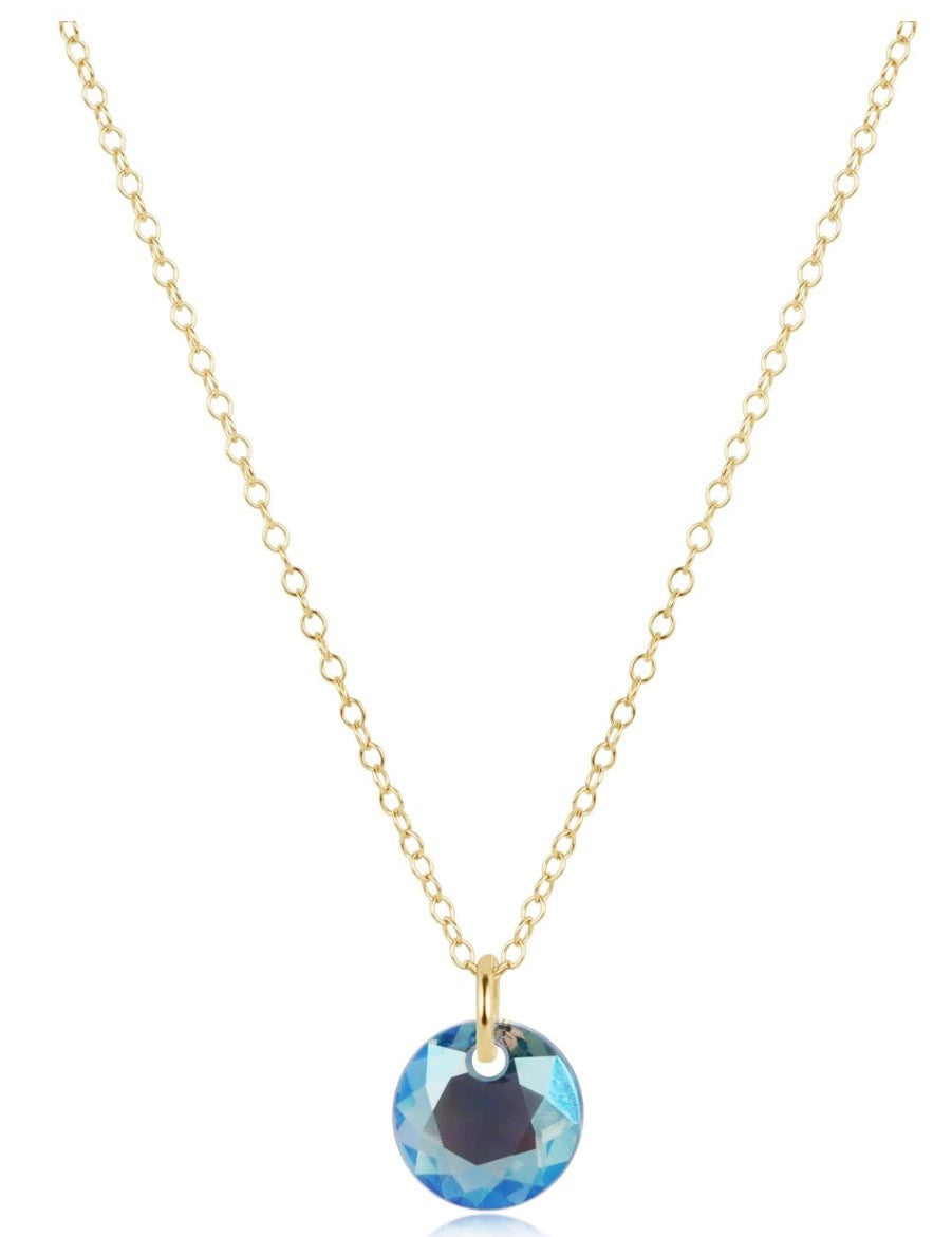 Enewton 16” Necklace Gold- Reflection Small Charm- 03 - Just a Small Town Girl