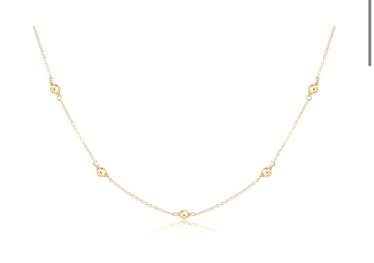 Enewton 17” Choker Simplicity Chain Gold 4mm - Just a Small Town Girl