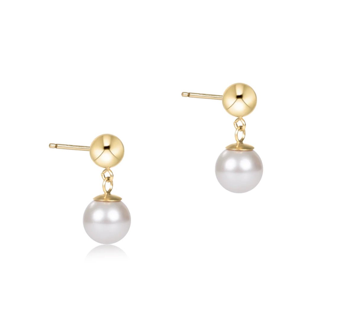 Enewton Classic 8mm Ball Drop Stud - Pearl - Just a Small Town Girl