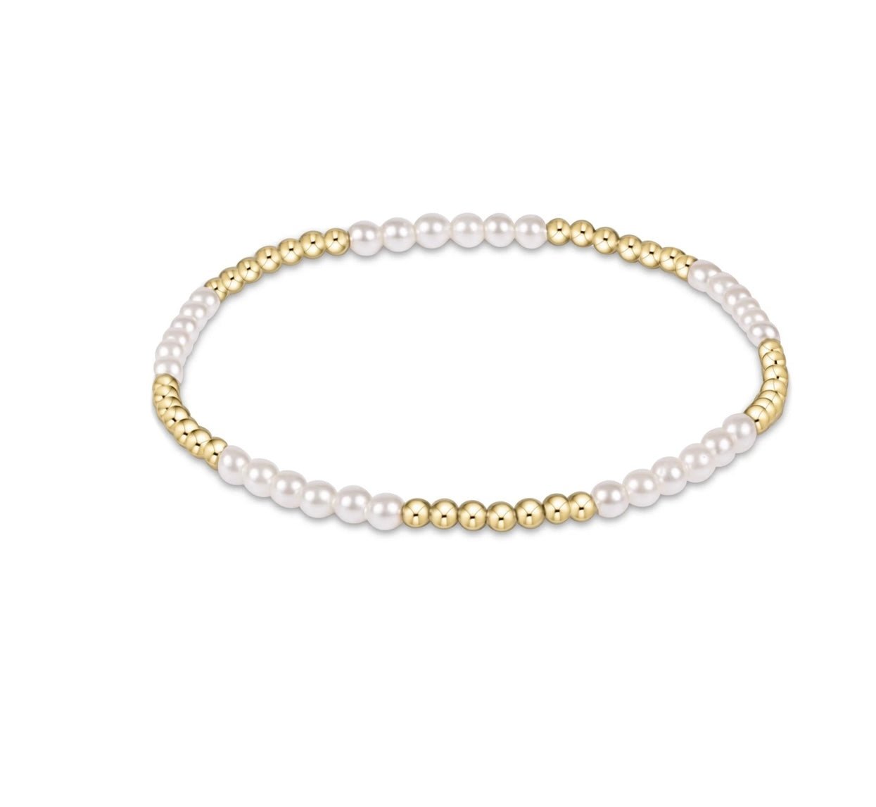 Enewton Classic Blissful Pattern 2.5mm Bracelet: 3mm Pearl - Just a Small Town Girl