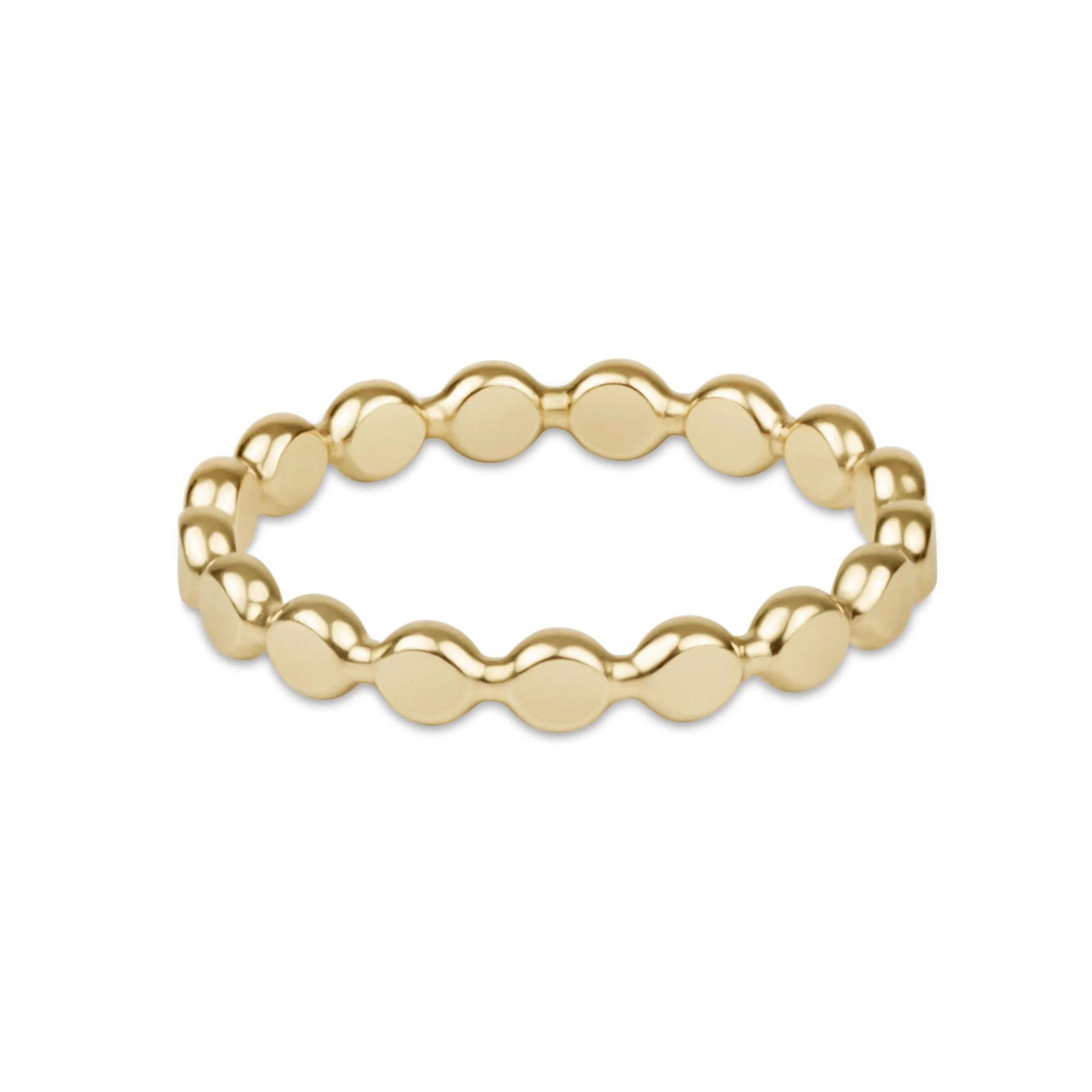 Enewton Classic Gold 2.5mm Beaded Disc Ring - Just a Small Town Girl