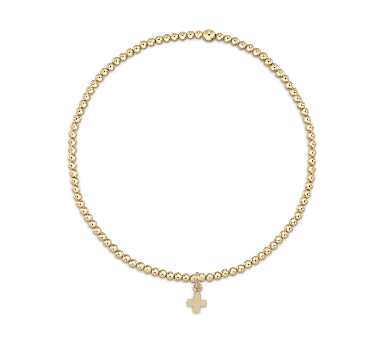 Enewton Classic Gold 2mm Small Cross Charm - Just a Small Town Girl