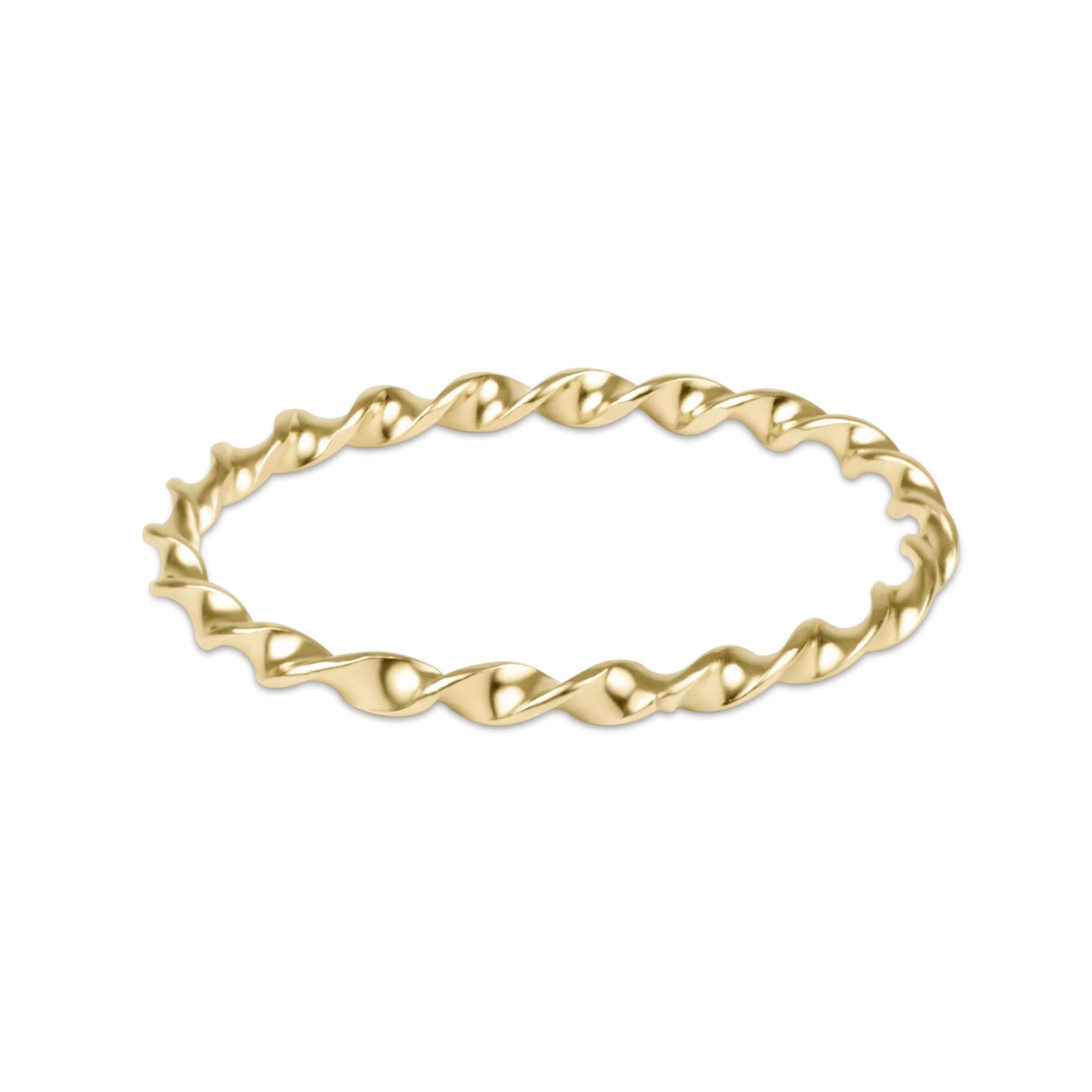 Enewton Classic Gold Twisted Thin Band Ring - Just a Small Town Girl