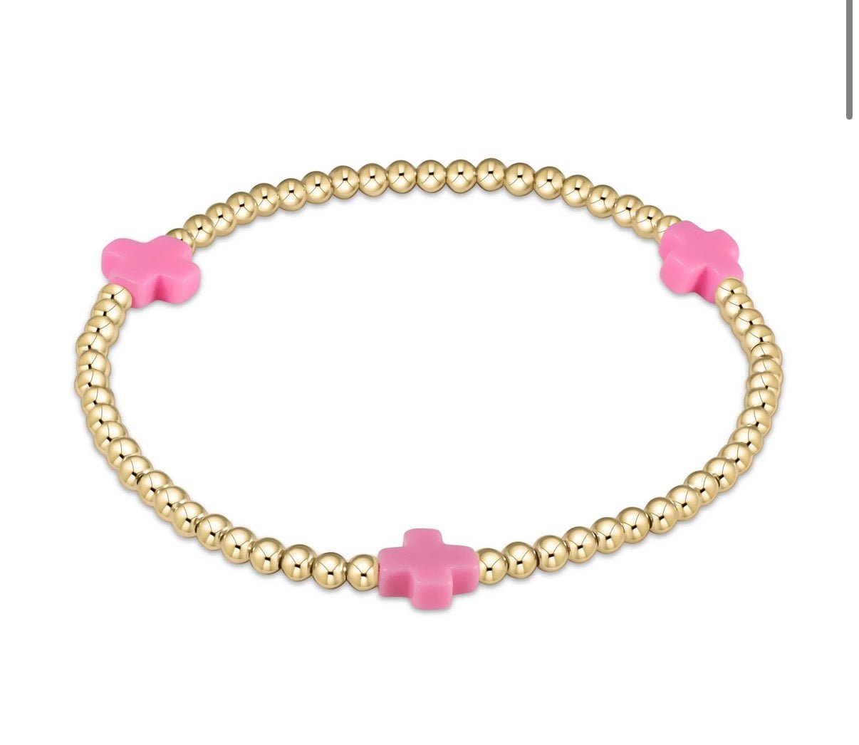 Enewton egirl signature cross: bright pink 2mm - Just a Small Town Girl