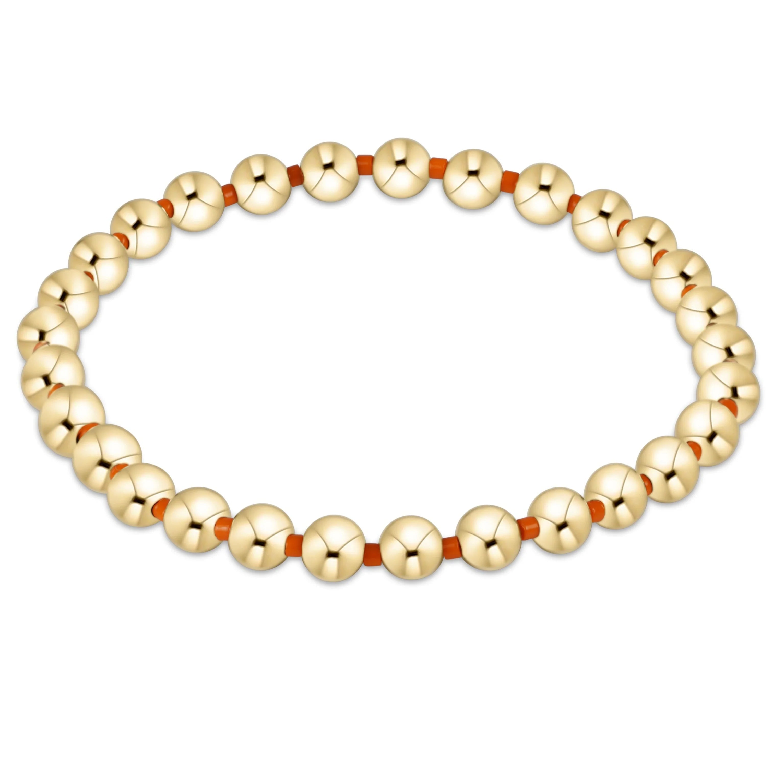 Enewton Gameday Hope Grateful 5mm Bead Bracelet- bright orange - Just a Small Town Girl