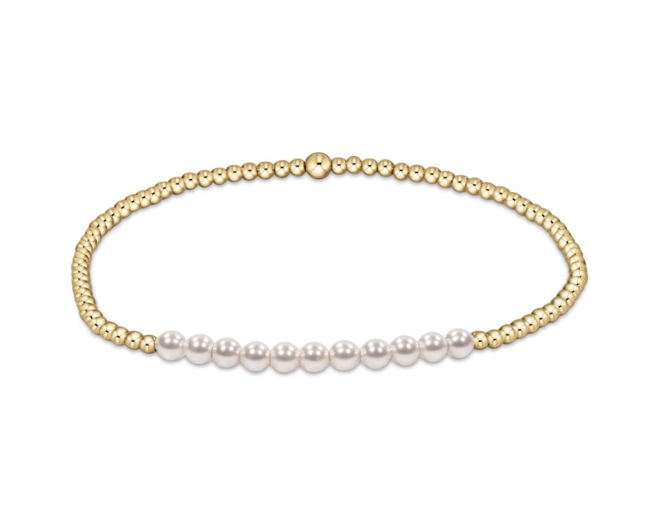 Enewton Gold Bliss 2mm Bracelet: Pearl - Just a Small Town Girl