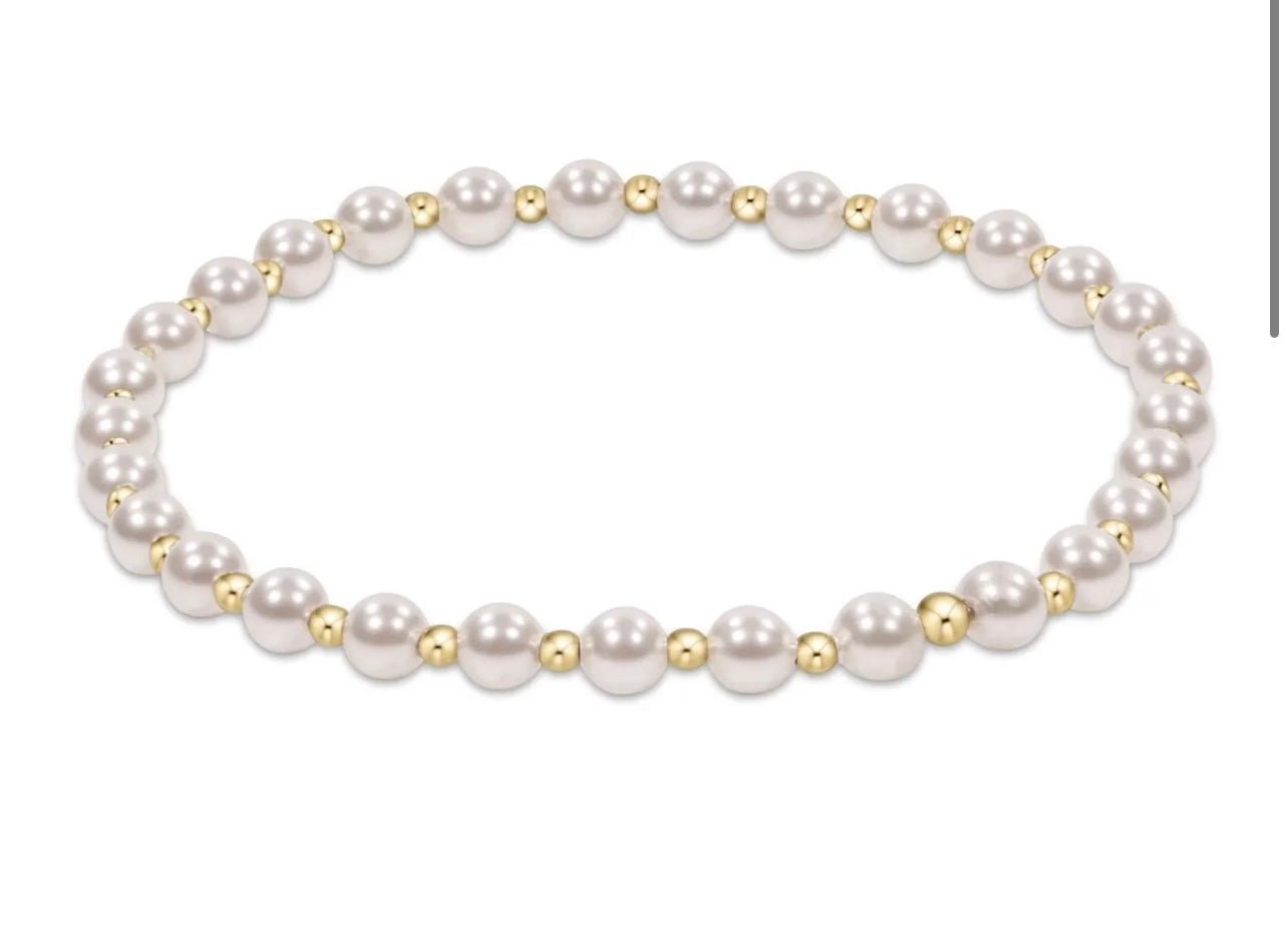 Enewton Grateful Pattern 4mm Bracelet: Pearl - Just a Small Town Girl