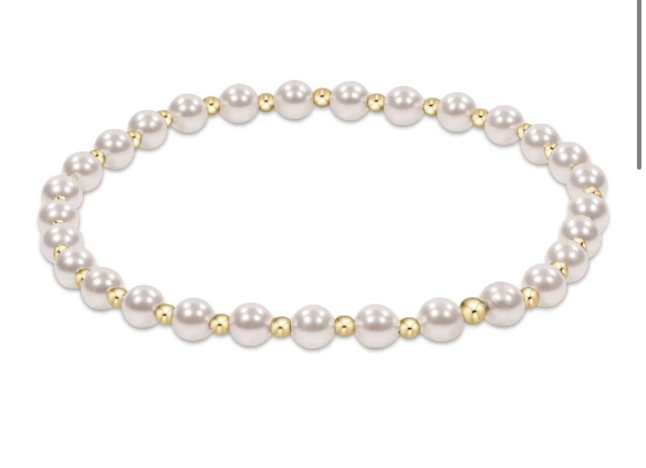 Enewton Grateful Pattern 4mm Bracelet: Pearl - Just a Small Town Girl