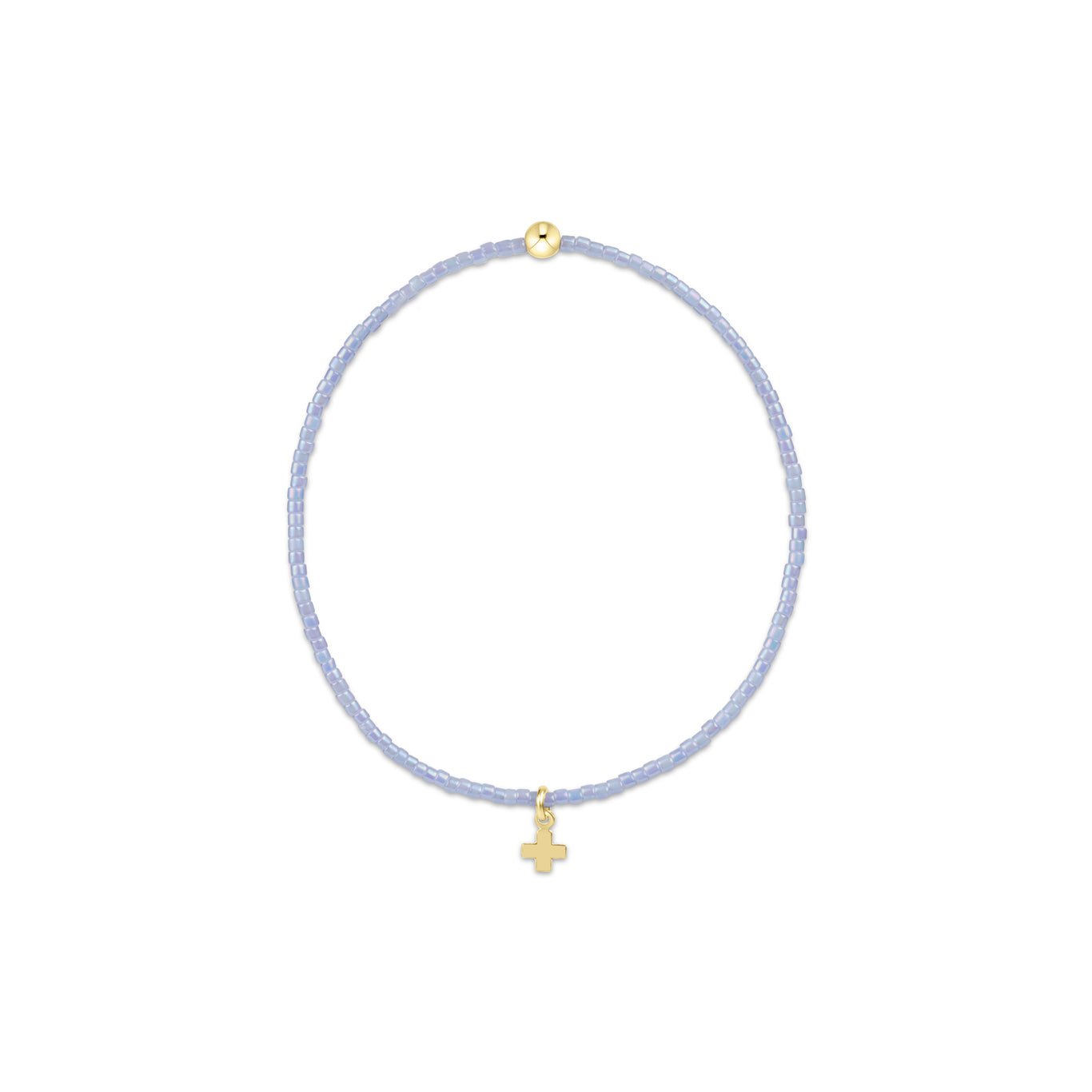 Enewton Hope Classic Ocean Mist Bracelet - Signature Cross Gold Charm - Just a Small Town Girl