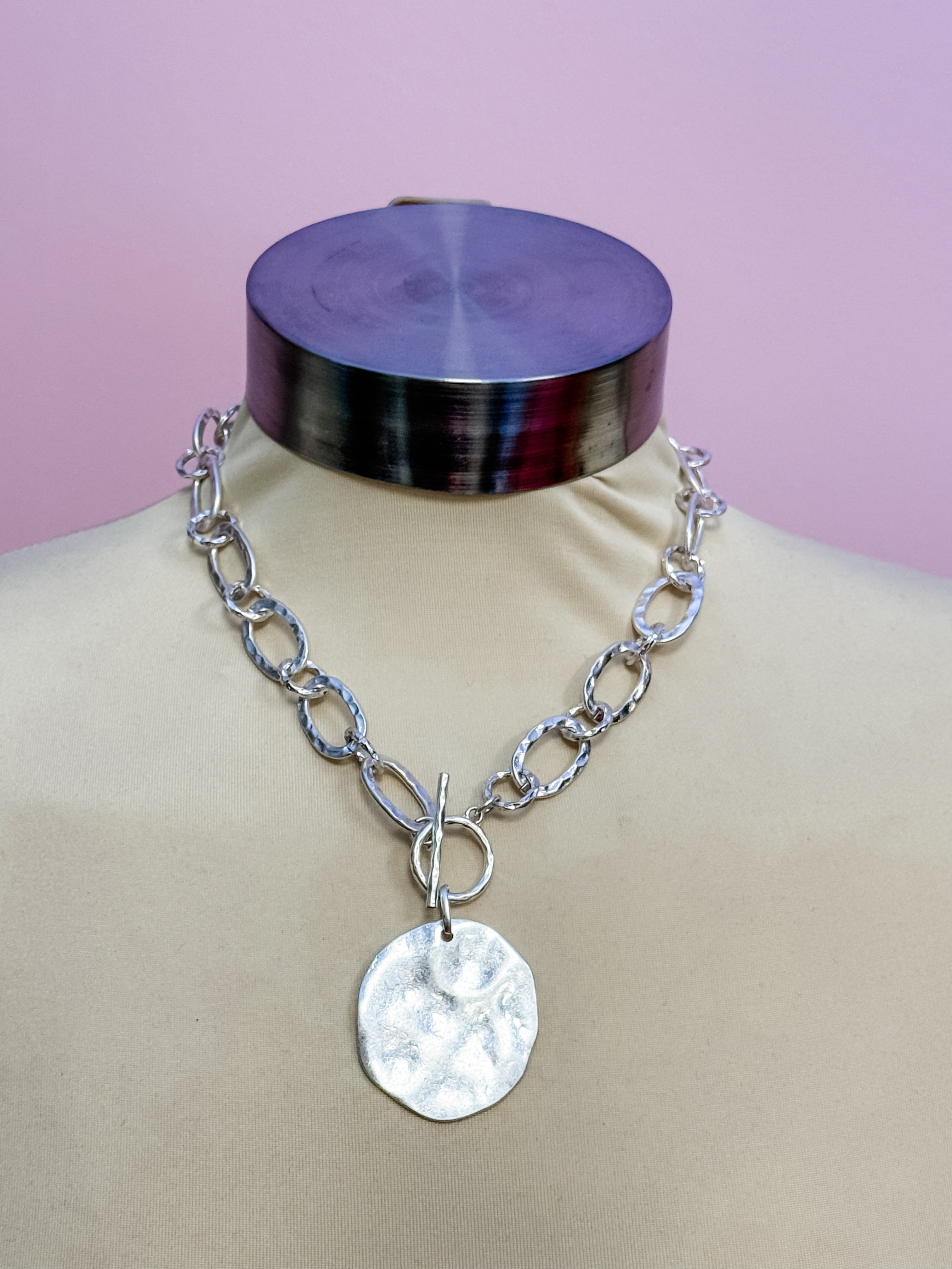 Everyday Silver Coin Chain Necklace - Just a Small Town Girl