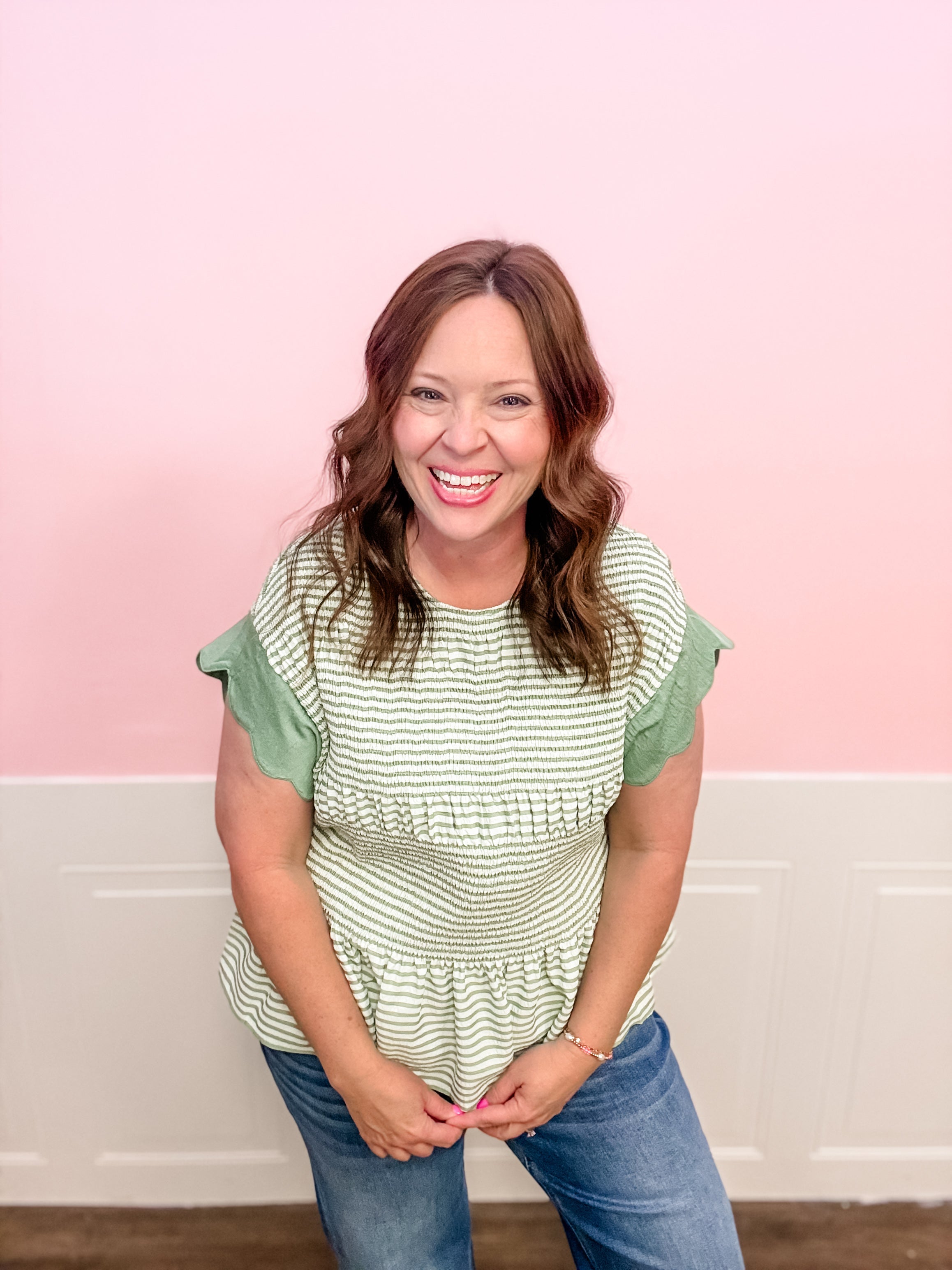 Fresh Picked Charm Top - Just a Small Town Girl