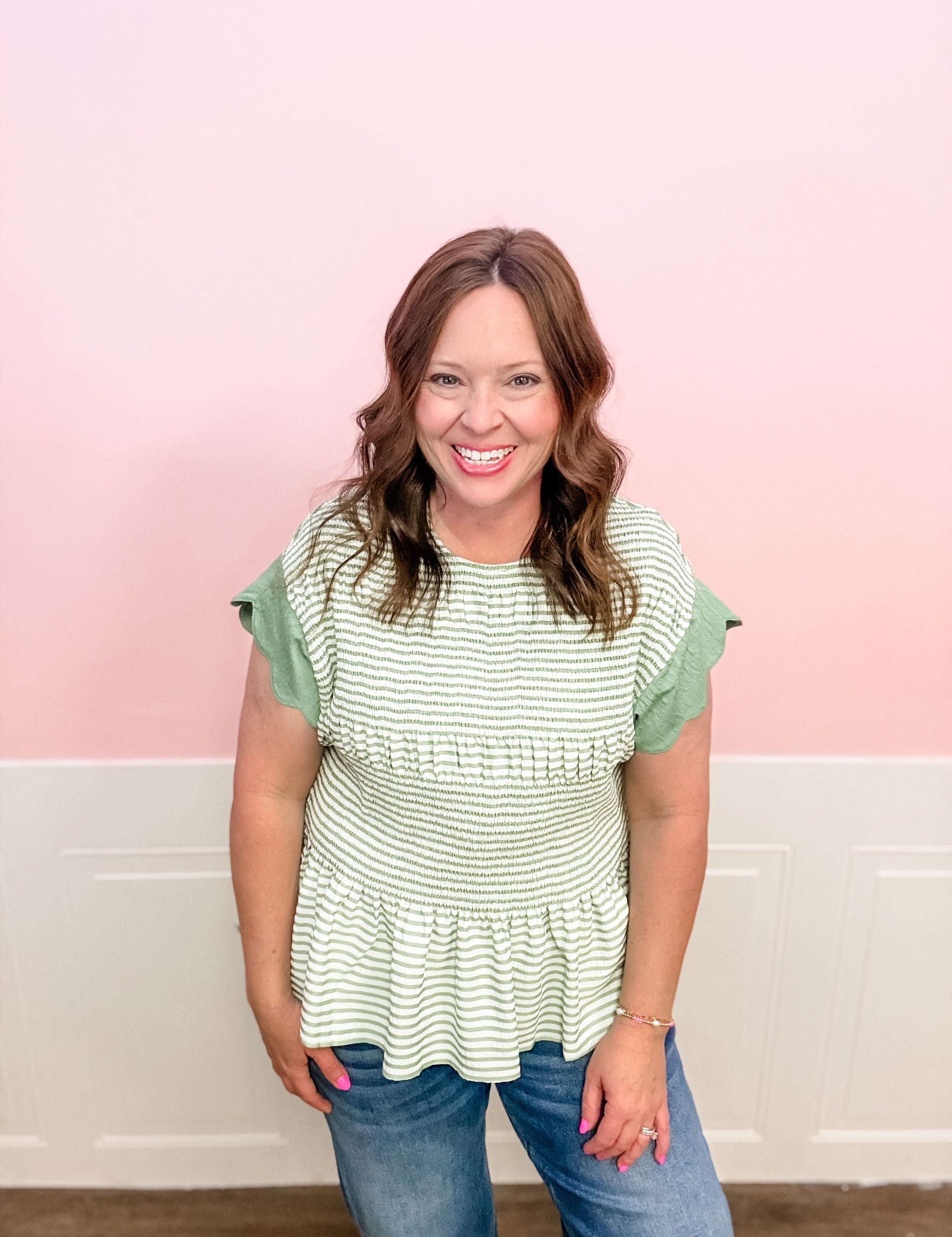 Fresh Picked Charm Top - Just a Small Town Girl