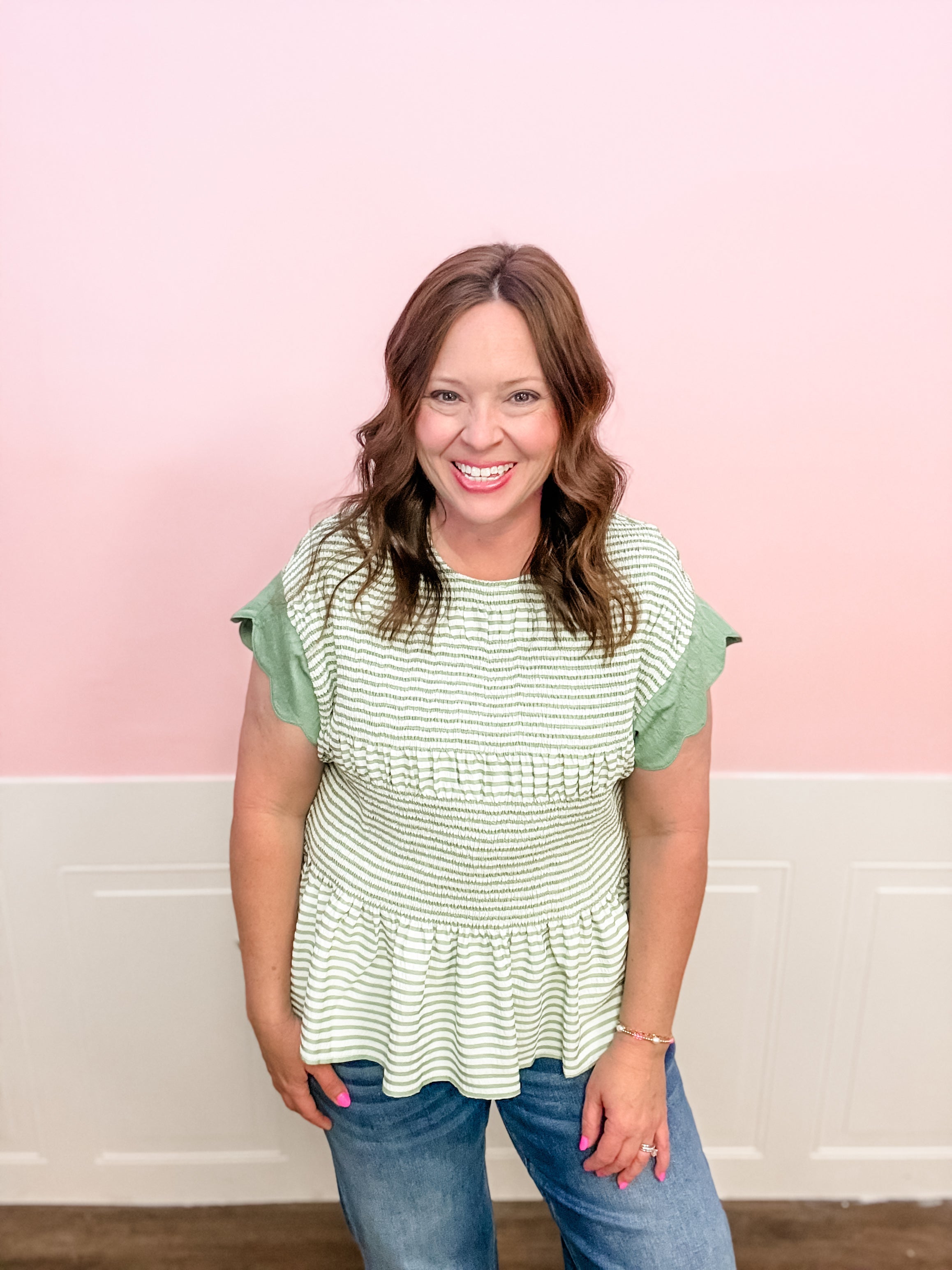 Fresh Picked Charm Top - Just a Small Town Girl