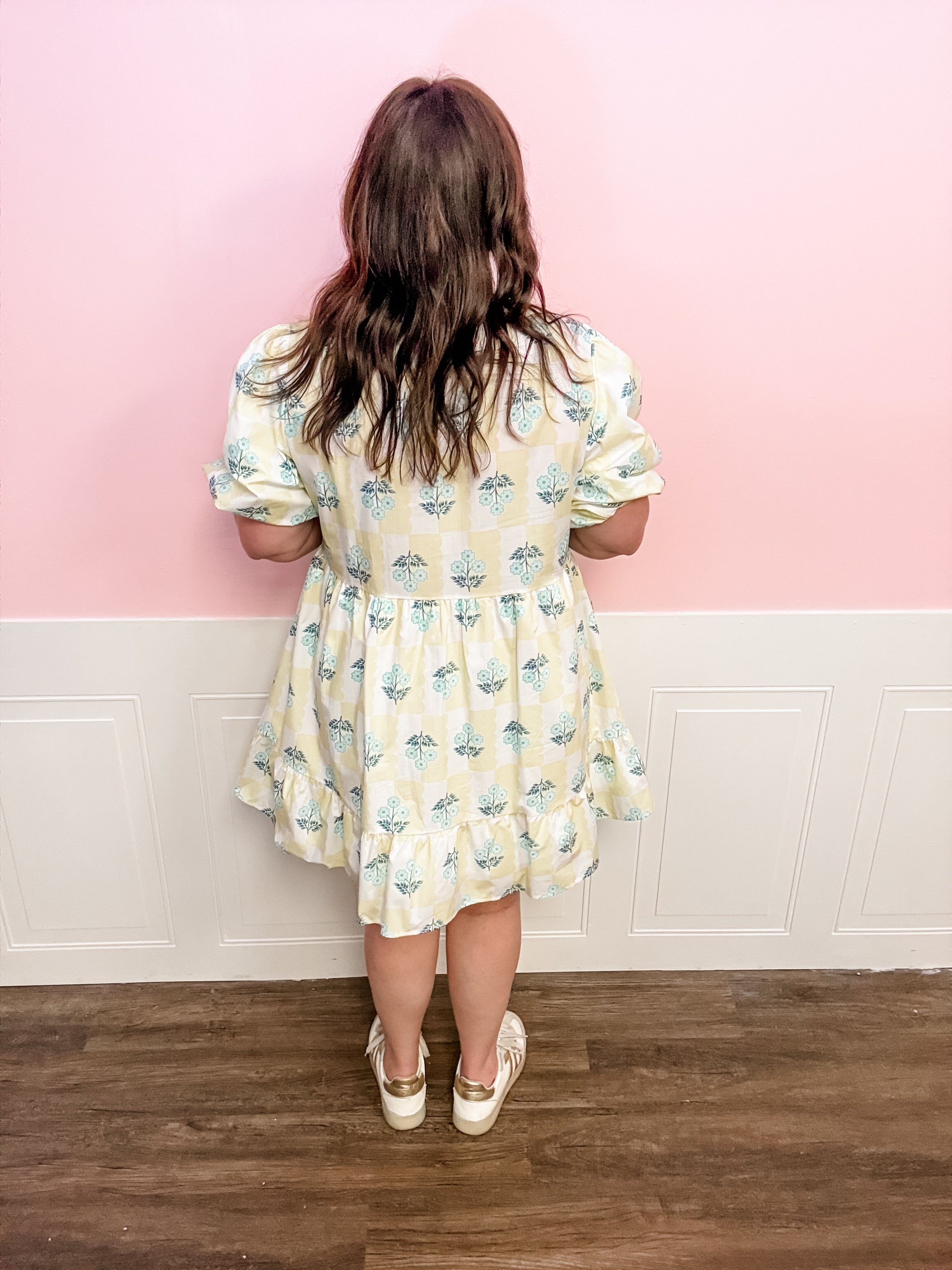 Fresh Start Floral Gingham Dress - Just a Small Town Girl