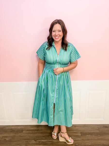 Fresh Start Stripe Maxi Dress - Just a Small Town Girl