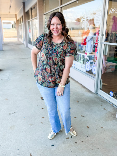 Garden Grove Blouse: Plus - Just a Small Town Girl