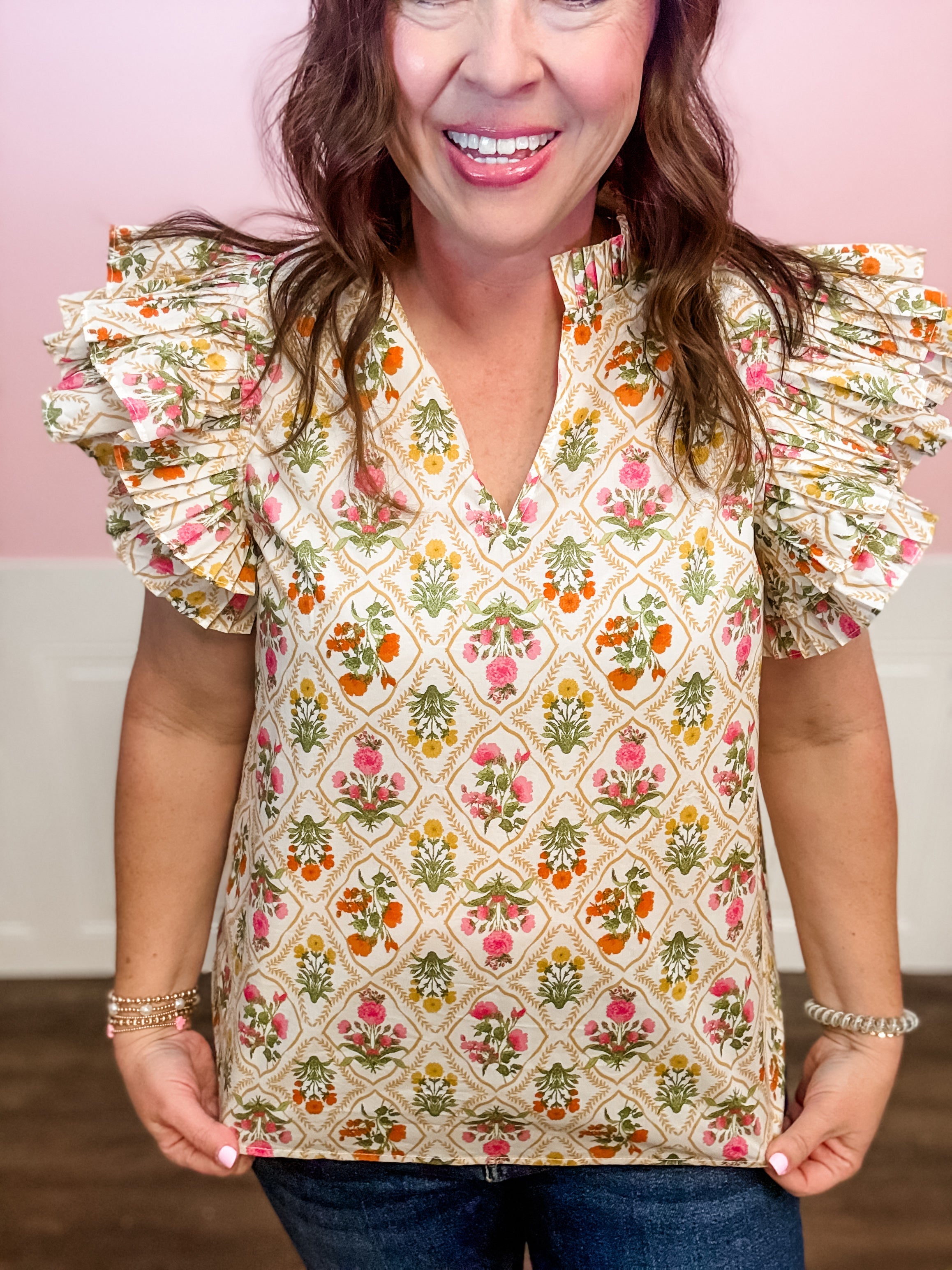 Garden Party Bloom Top - Just a Small Town Girl