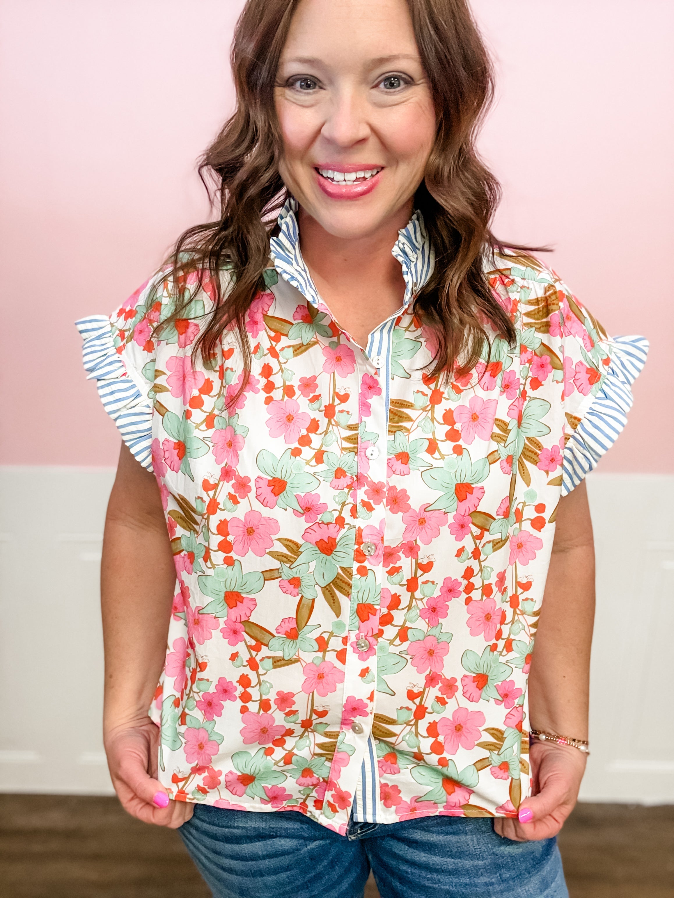 Garden Party Charm Top - Just a Small Town Girl