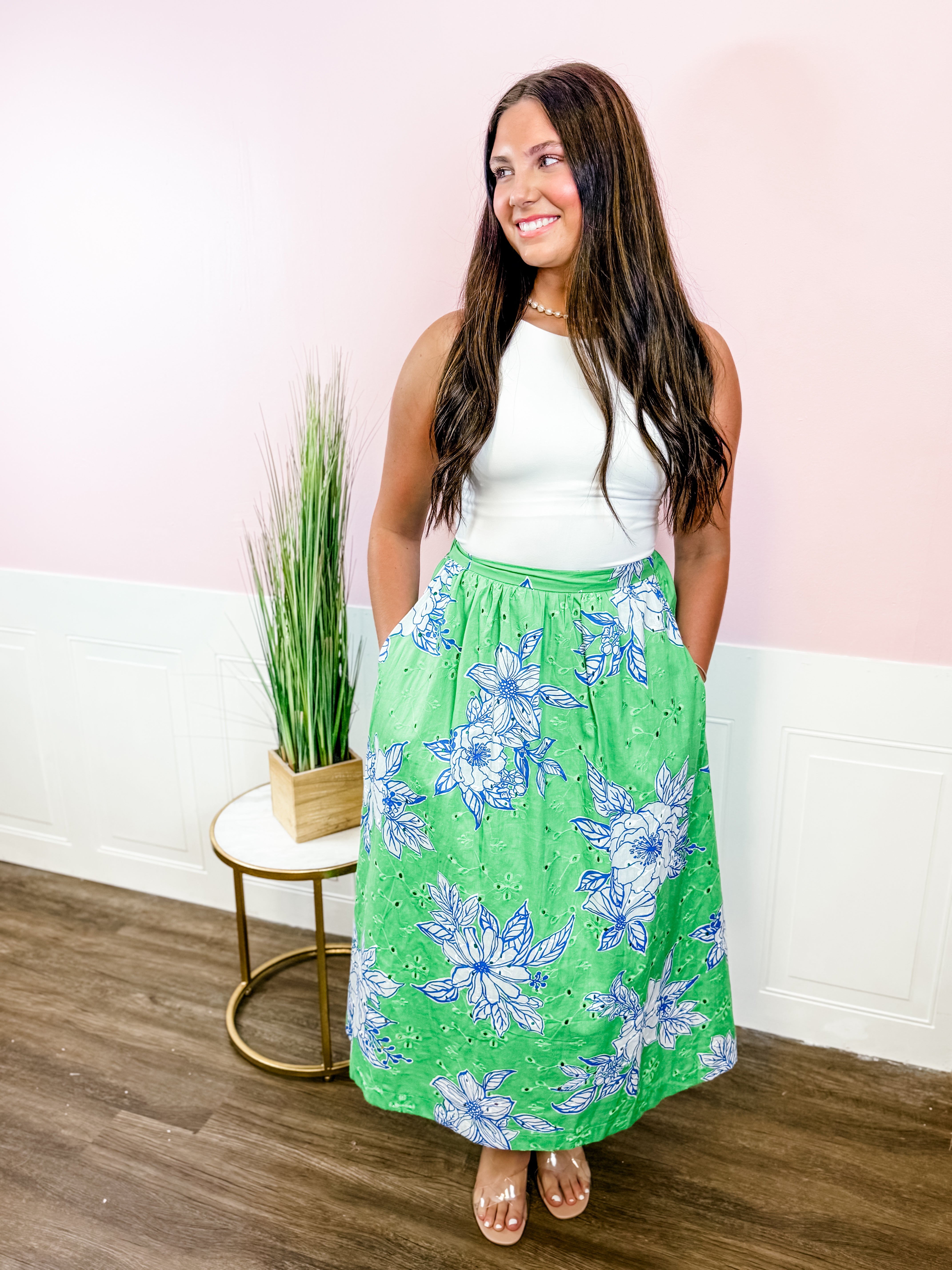 Garden Party Eyelet Skirt - Just a Small Town Girl