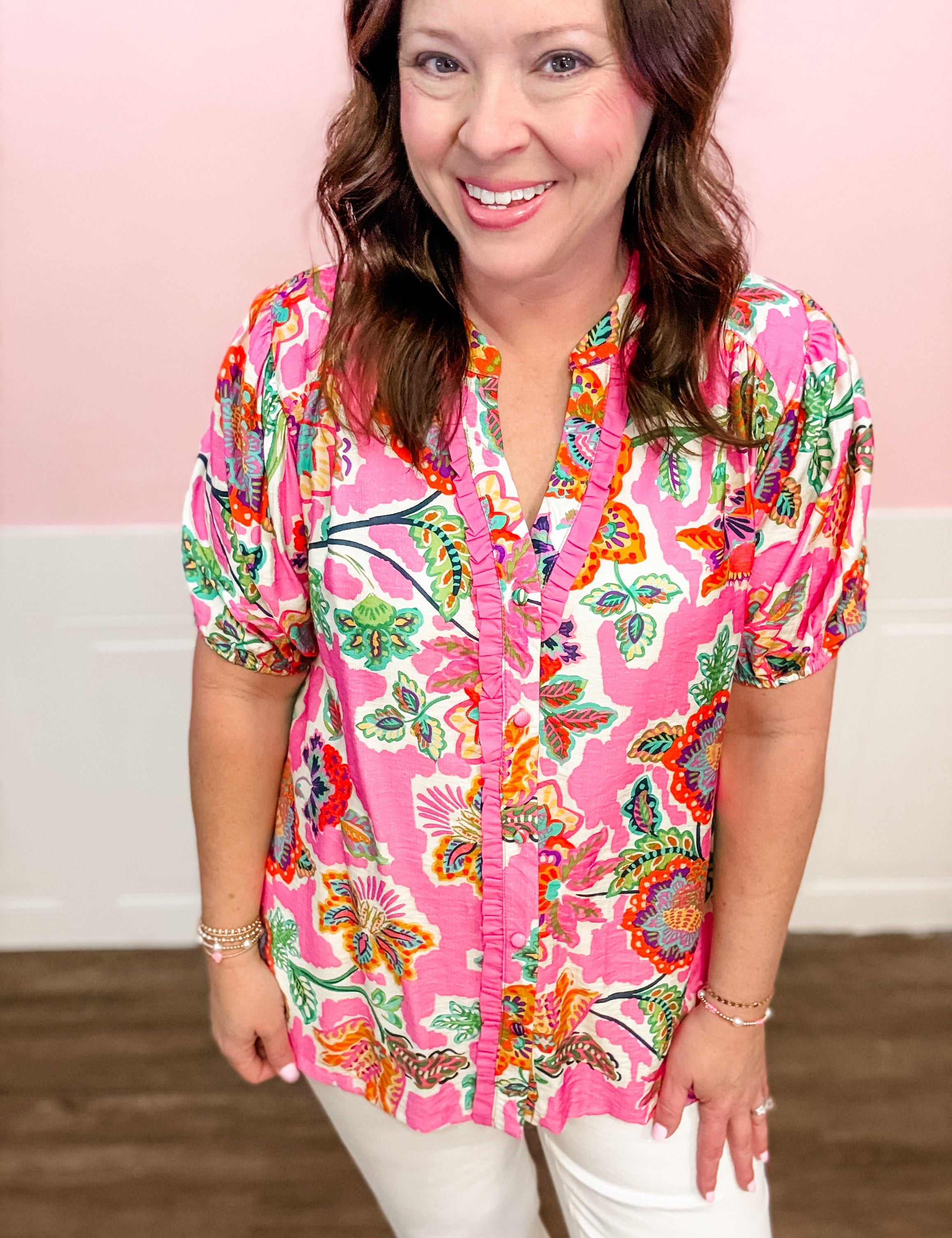 Garden Party Glow Top - Just a Small Town Girl
