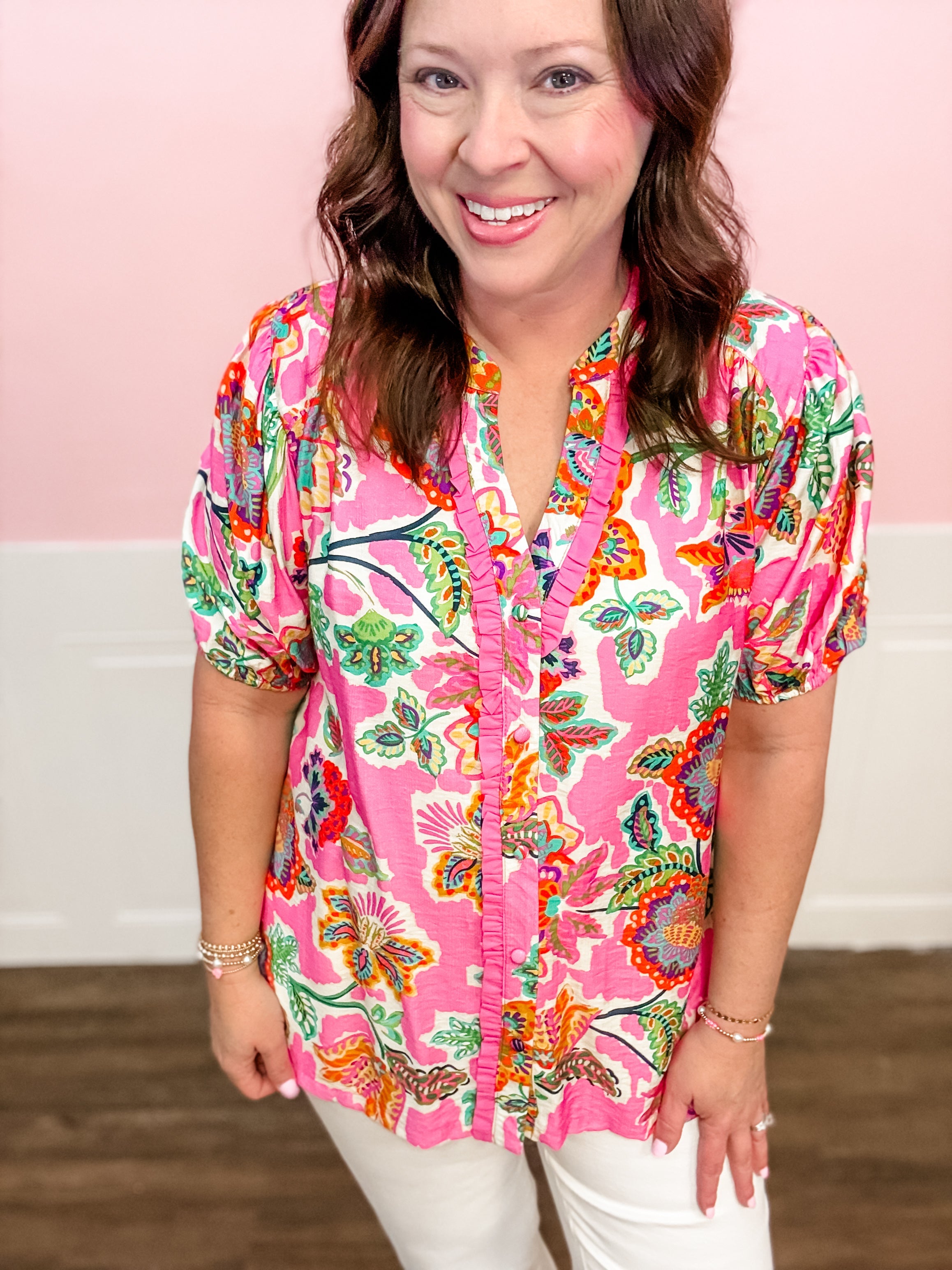 Garden Party Glow Top - Just a Small Town Girl