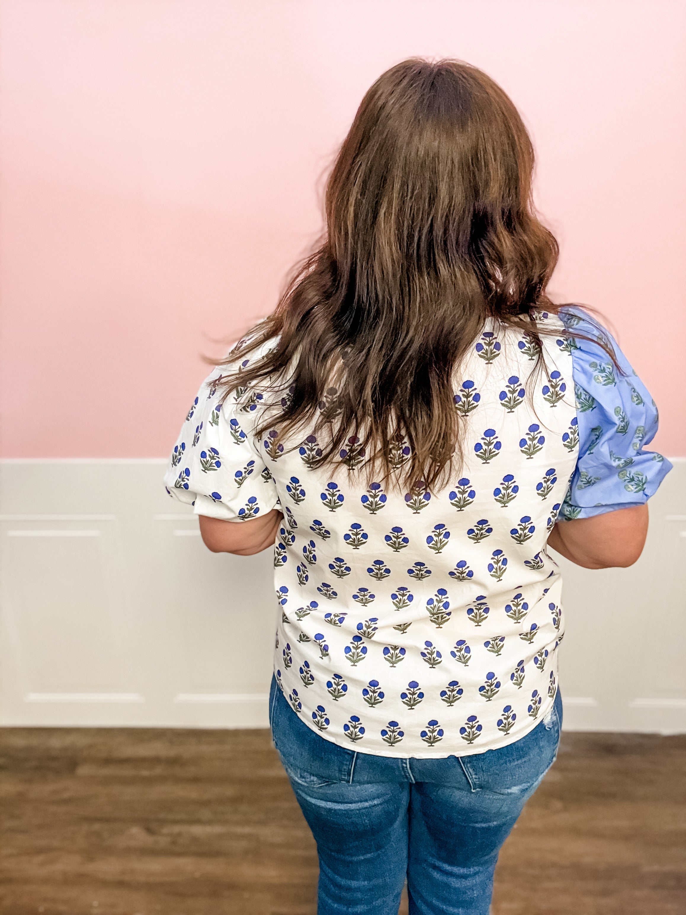 Garden Party Patchwork Top: Plus Size - Just a Small Town Girl